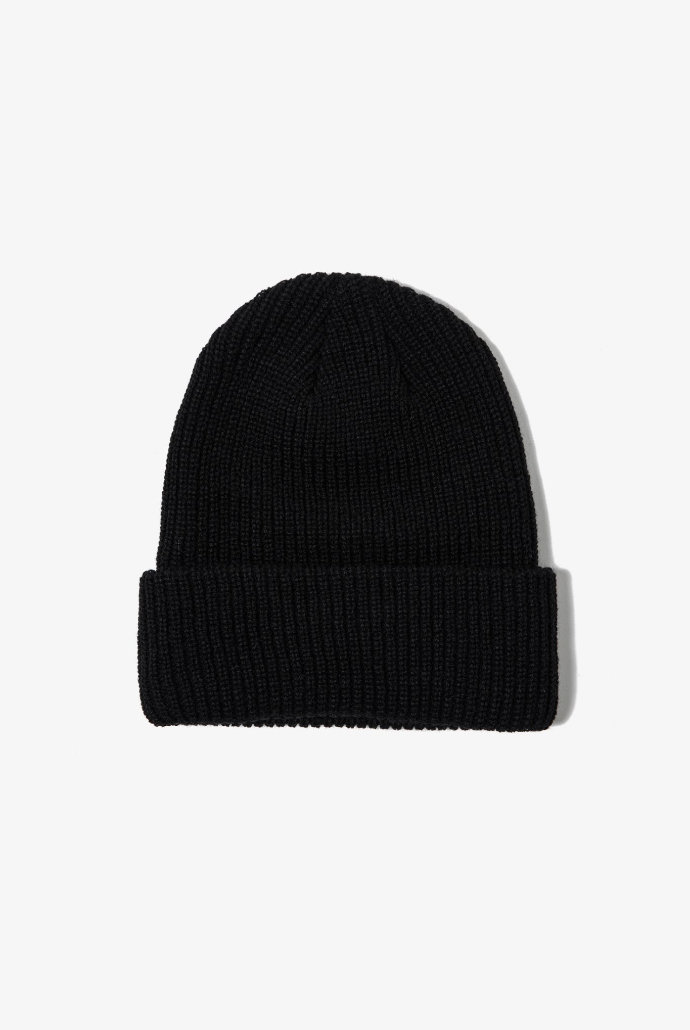 BOX LOGO KNIT CAP 刺繍パッチ B119 ビーニー 暖かい カナダ製 ユニセックス / BLACK