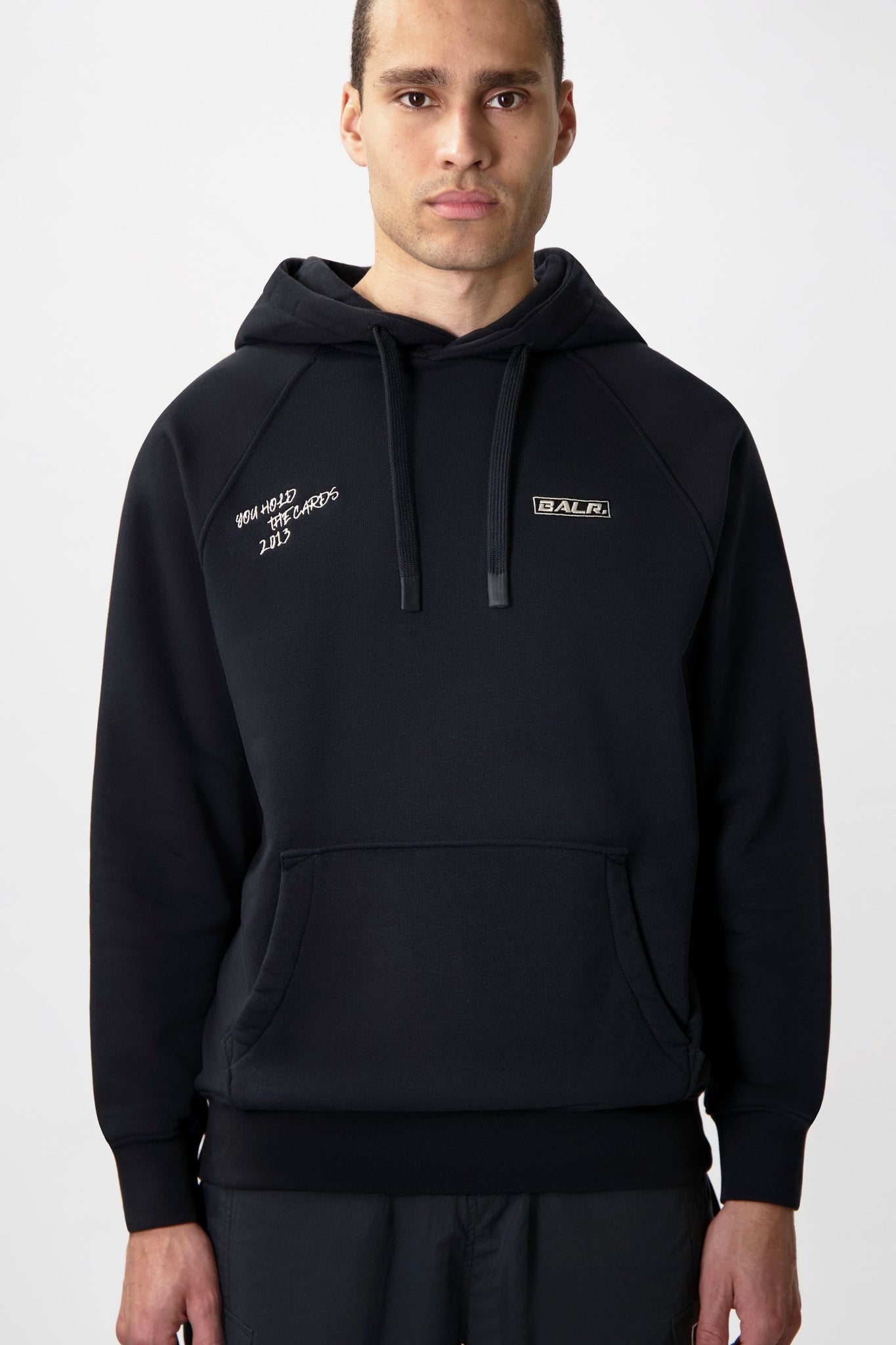 The Club Box Fit Hoodie B1261.1130 フーディー プルオーバー スウェット 起毛フリース / Jet Black