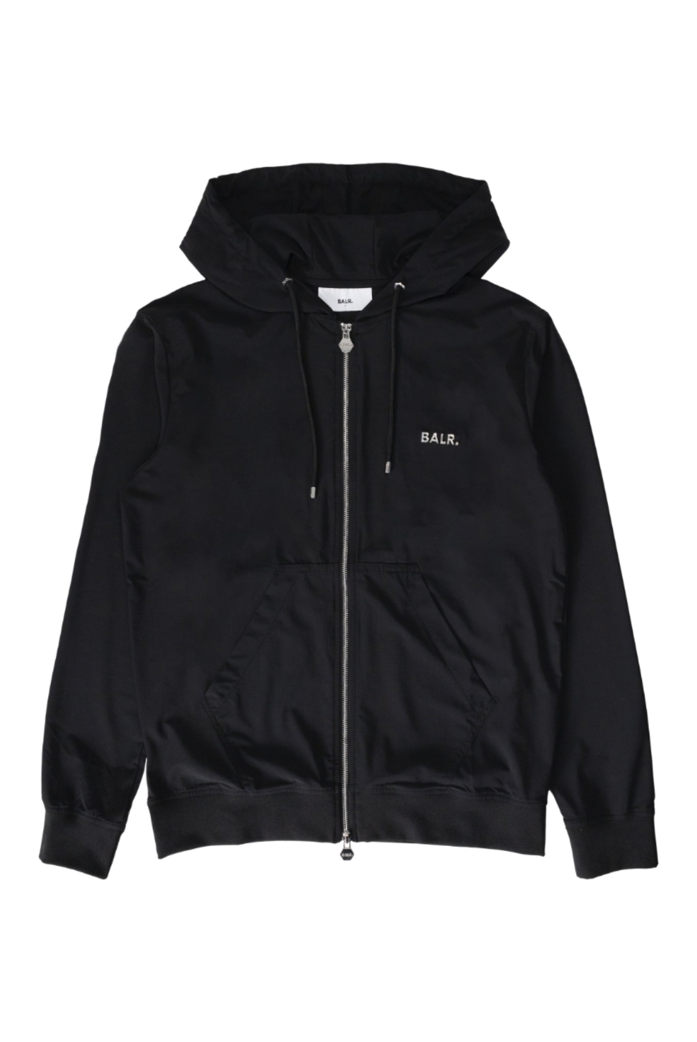 【日本限定】 JP Q-SERIES REGULAR FIT NYLON ZIP HOODIE B1269.1008 フーディー セットアップ ナイロン ストレッチ 耐久性 撥水性 / Black