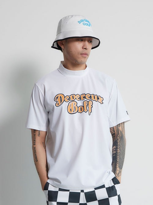 モックネック ロゴフロントモック S/S 763472022 WHITE