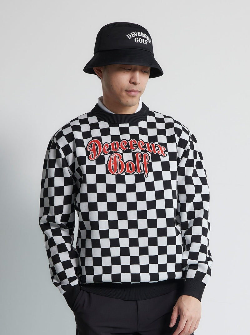 Cafe Racer Checker Knit 763472704 ニット / BLACK