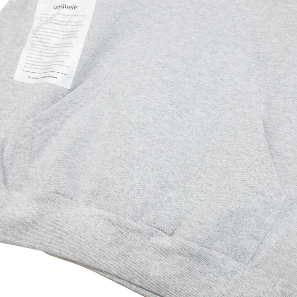 uniquele　HEAVY FLEECE HOODIE スウェット フーディ  FD2001 ASH GREY アッシュグレー