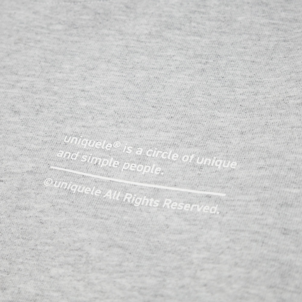 uniquele　HEAVY FLEECE HOODIE スウェット フーディ  FD2001 ASH GREY アッシュグレー