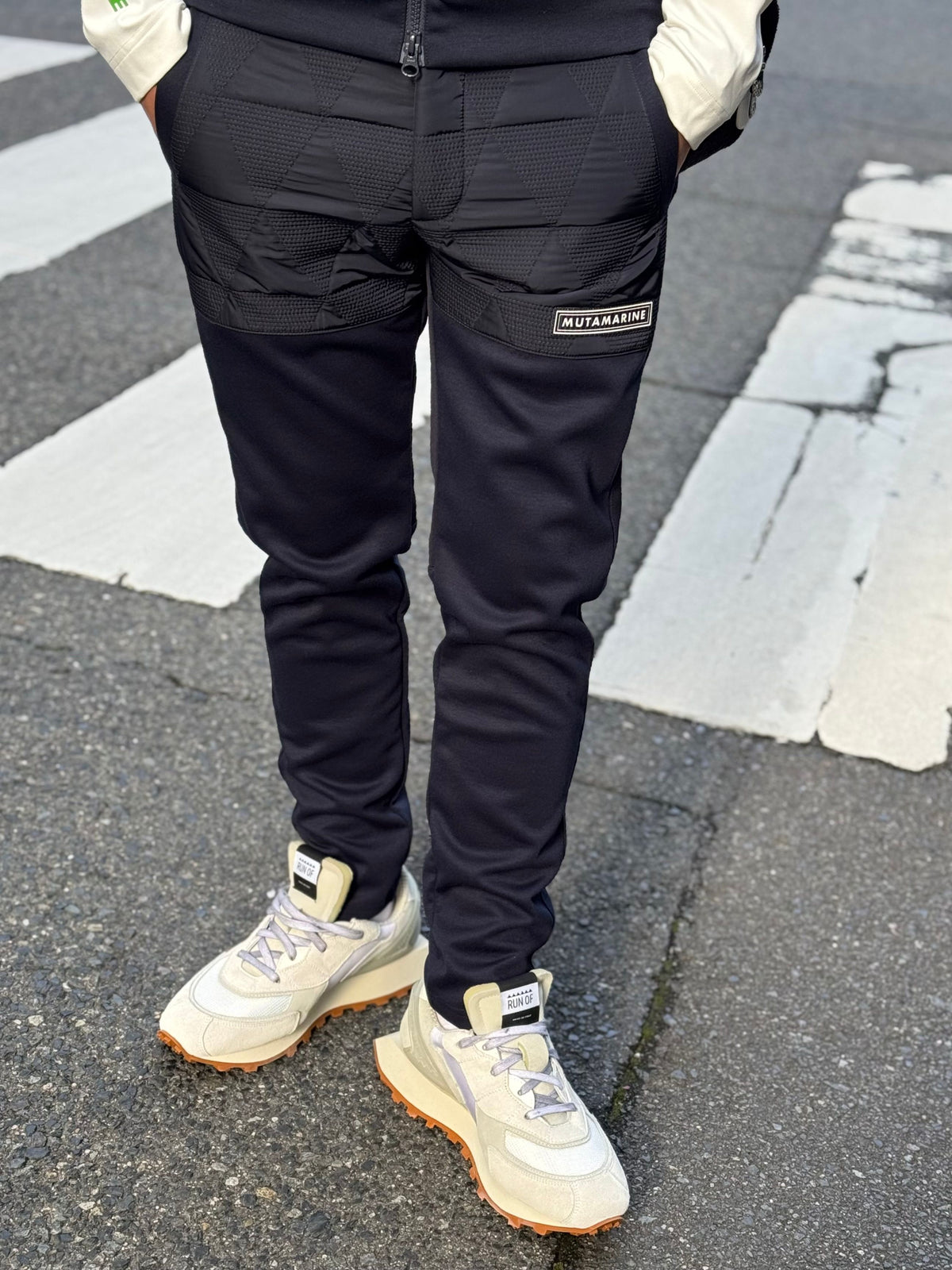 muta MARINE ジオメトリック キルティングパンツ Geometric down pants 