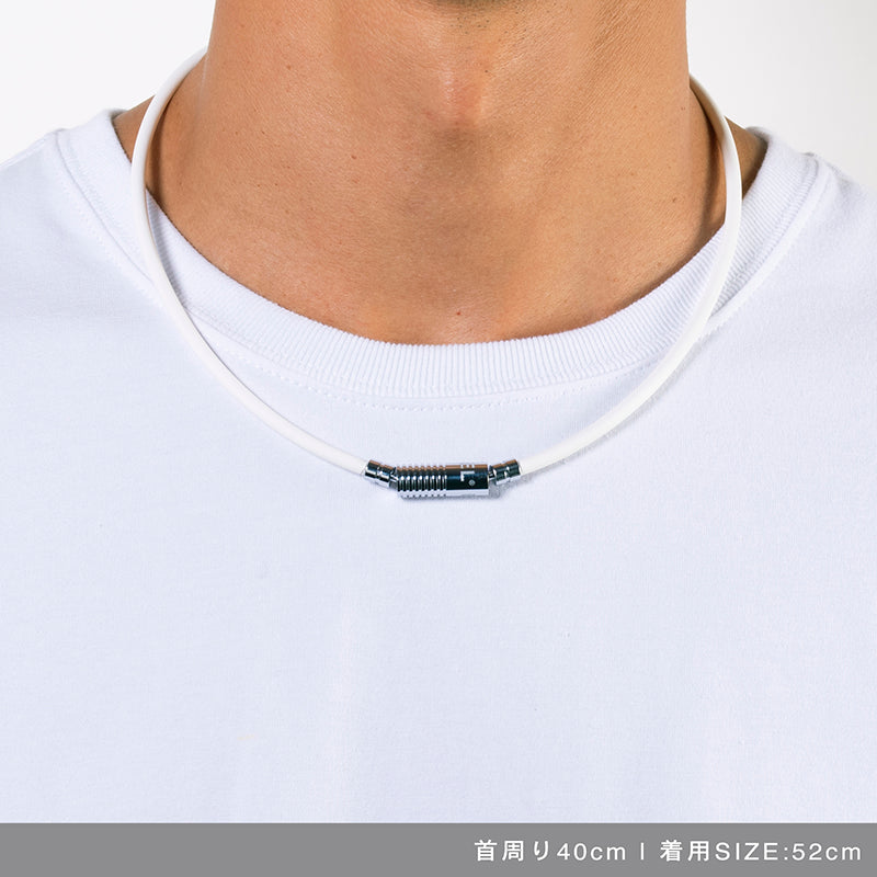 BANDEL バンデル NEUTRAL ニュートラル White×Silver 磁気ネックレス HLCNN White×Silver