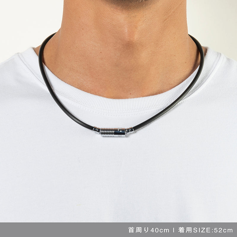 BANDEL バンデル NEUTRAL ニュートラル Black×Silver 磁気ネックレス HLCNN Black×Silver