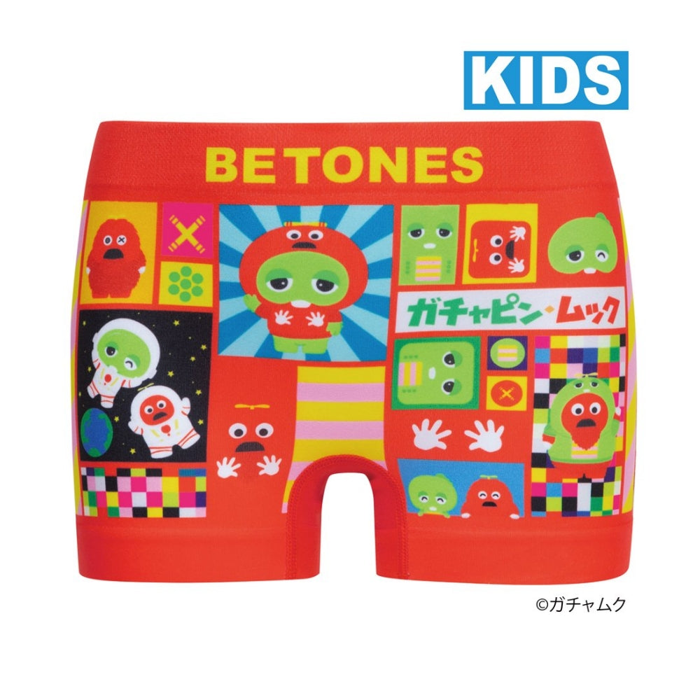 BETONES ビトーンズ KIDS ボクサーパンツ GACHAMUKU2-GAMU002 RED