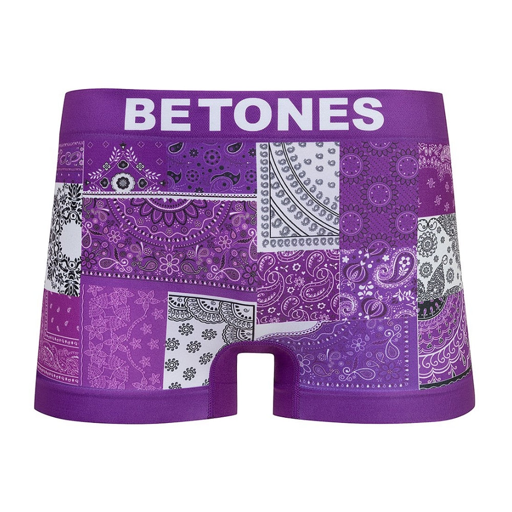 BETONES ビトーンズ ボクサーパンツ BANDANA BAN001 PURPLE