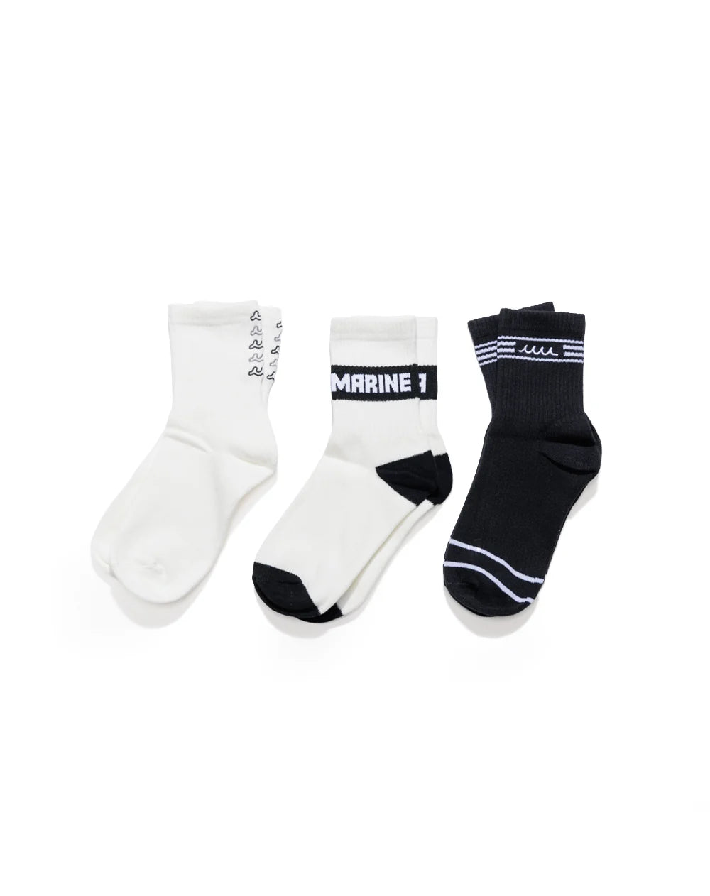 muta MARINE　アソートロゴ ソックス 3PACK