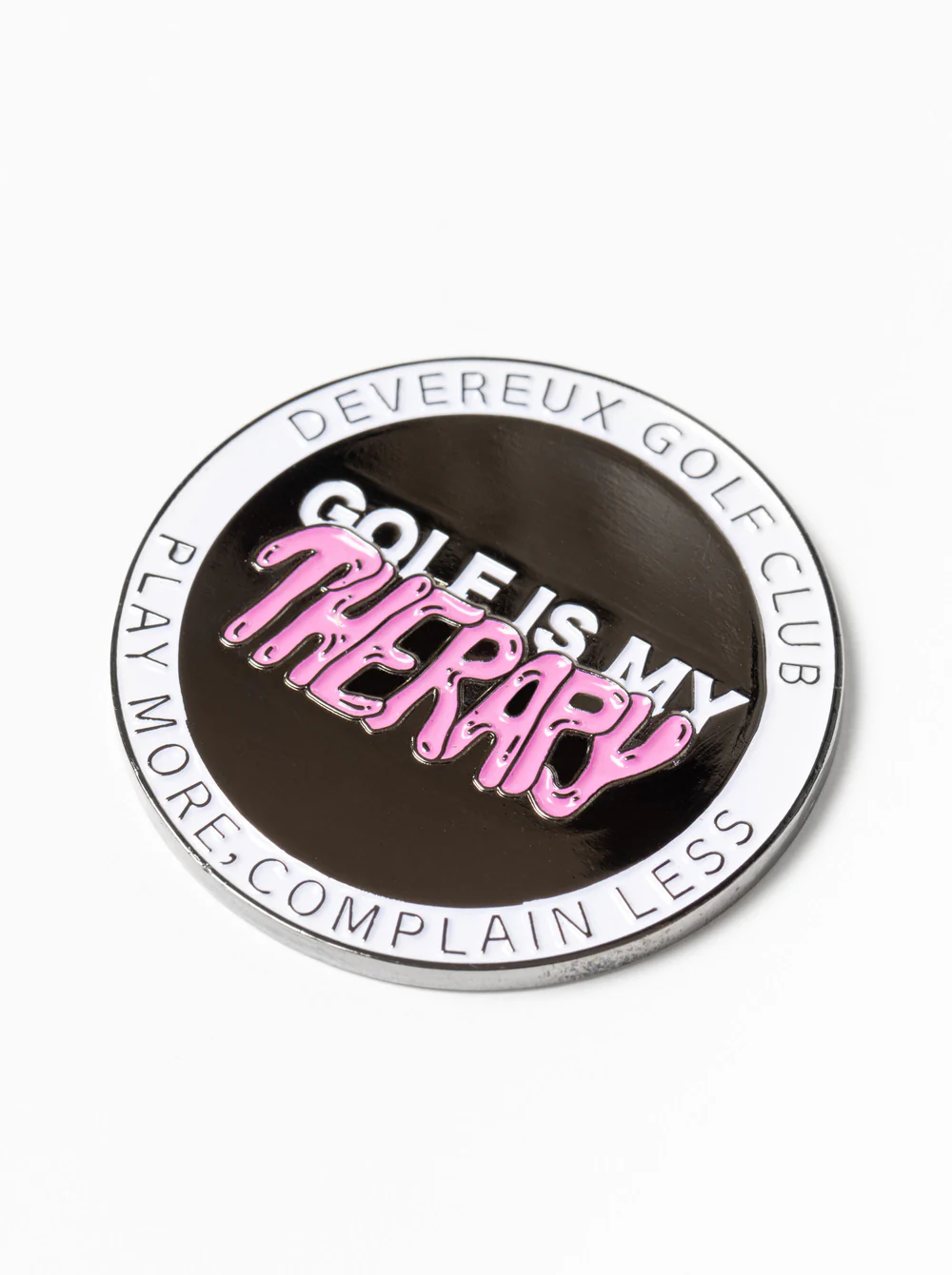 DEVEREUX GOLF Golf is my Therapy Magnetable Ball Marker 763474821-BLACK