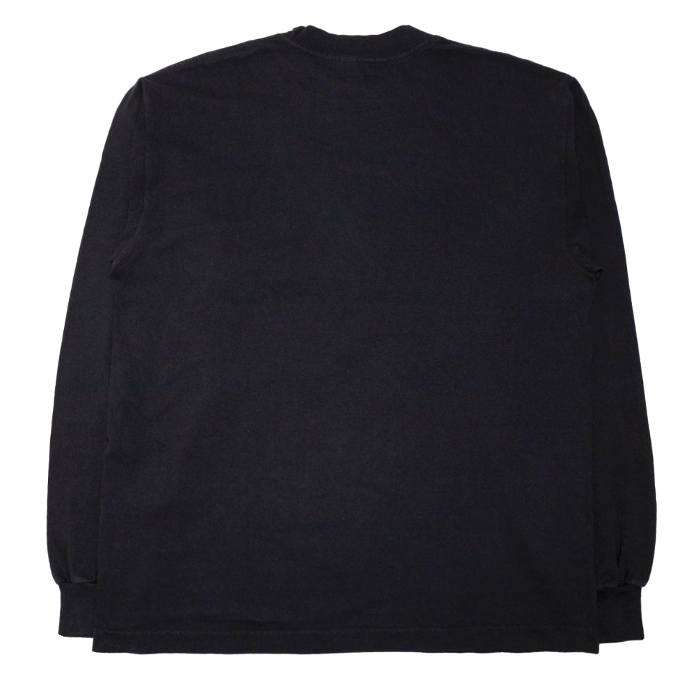 LONG SLEEVE CREW NECK T-SHIRT ロングスリーブ クルーネック ロンT LS2001 BLACK ブラック