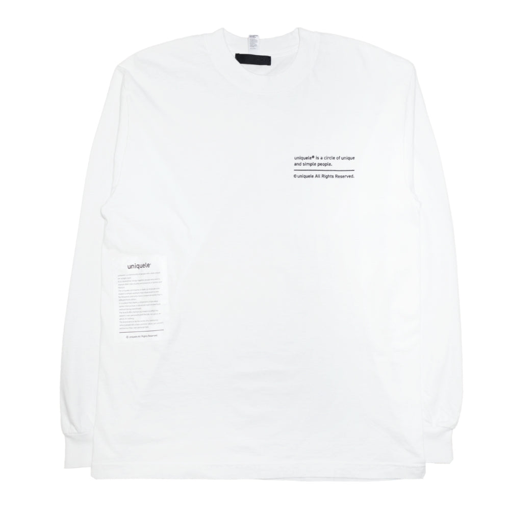 LONG SLEEVE CREW NECK T-SHIRT ロングスリーブ クルーネック ロンT LS2001 WHITE ホワイト