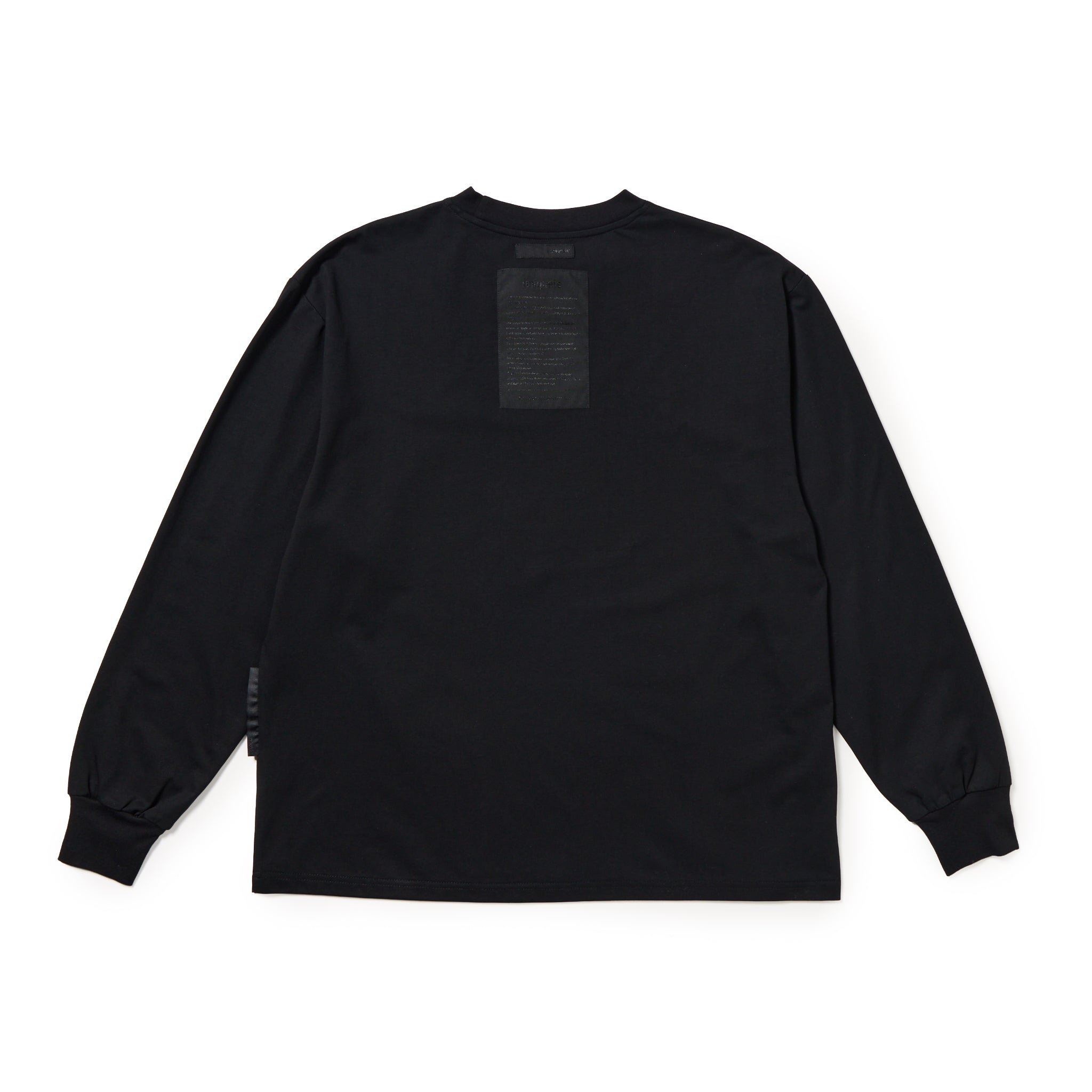 【予約受付】long sleeve mock neck t-shirt black LS1001