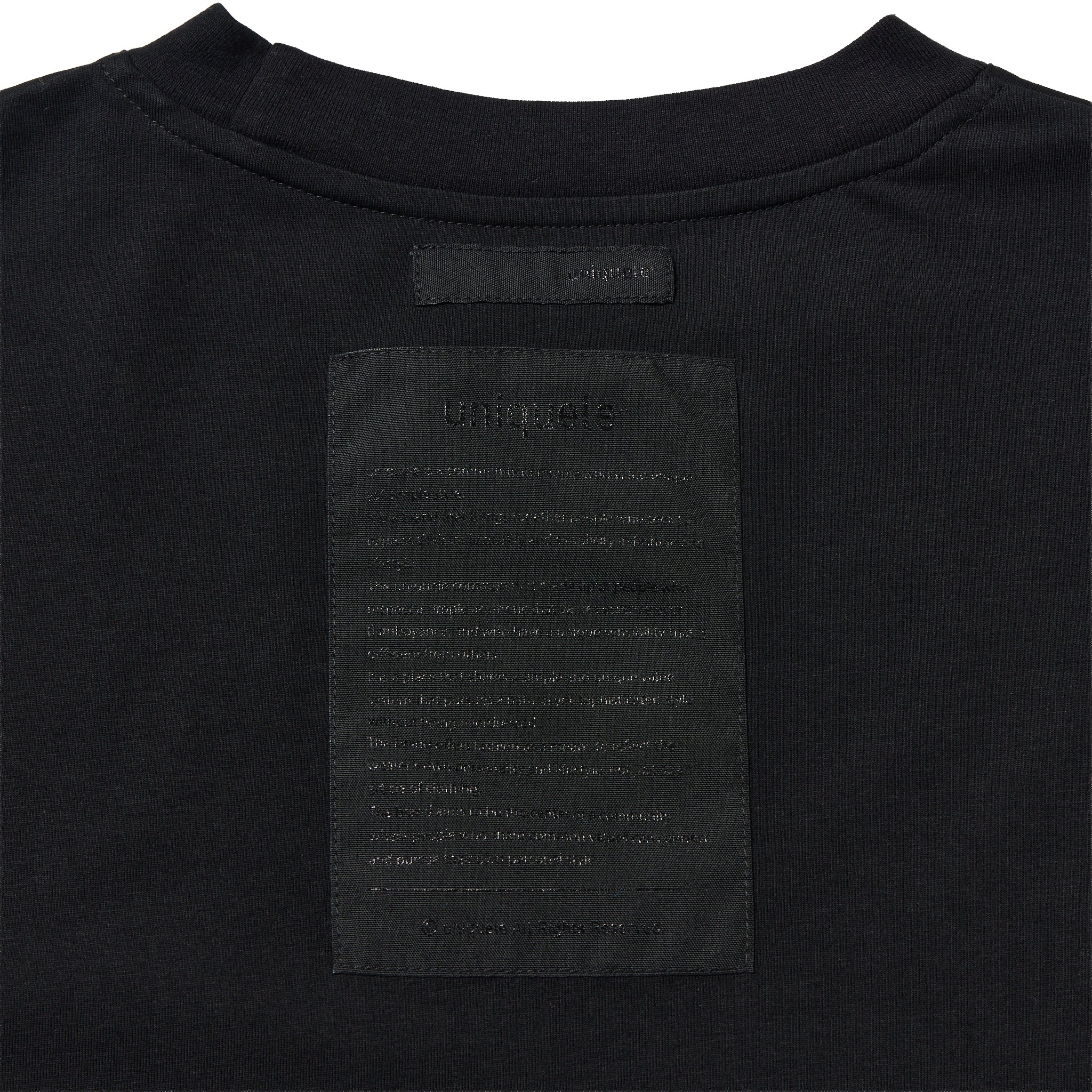 【予約受付】long sleeve mock neck t-shirt black LS1001