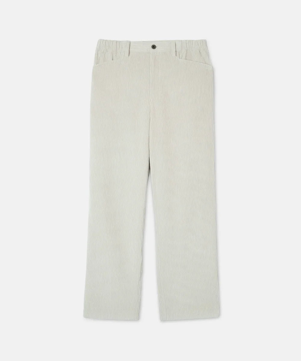 SEA GREEN WIDE WALE CORDUROY LOOSE PANTS