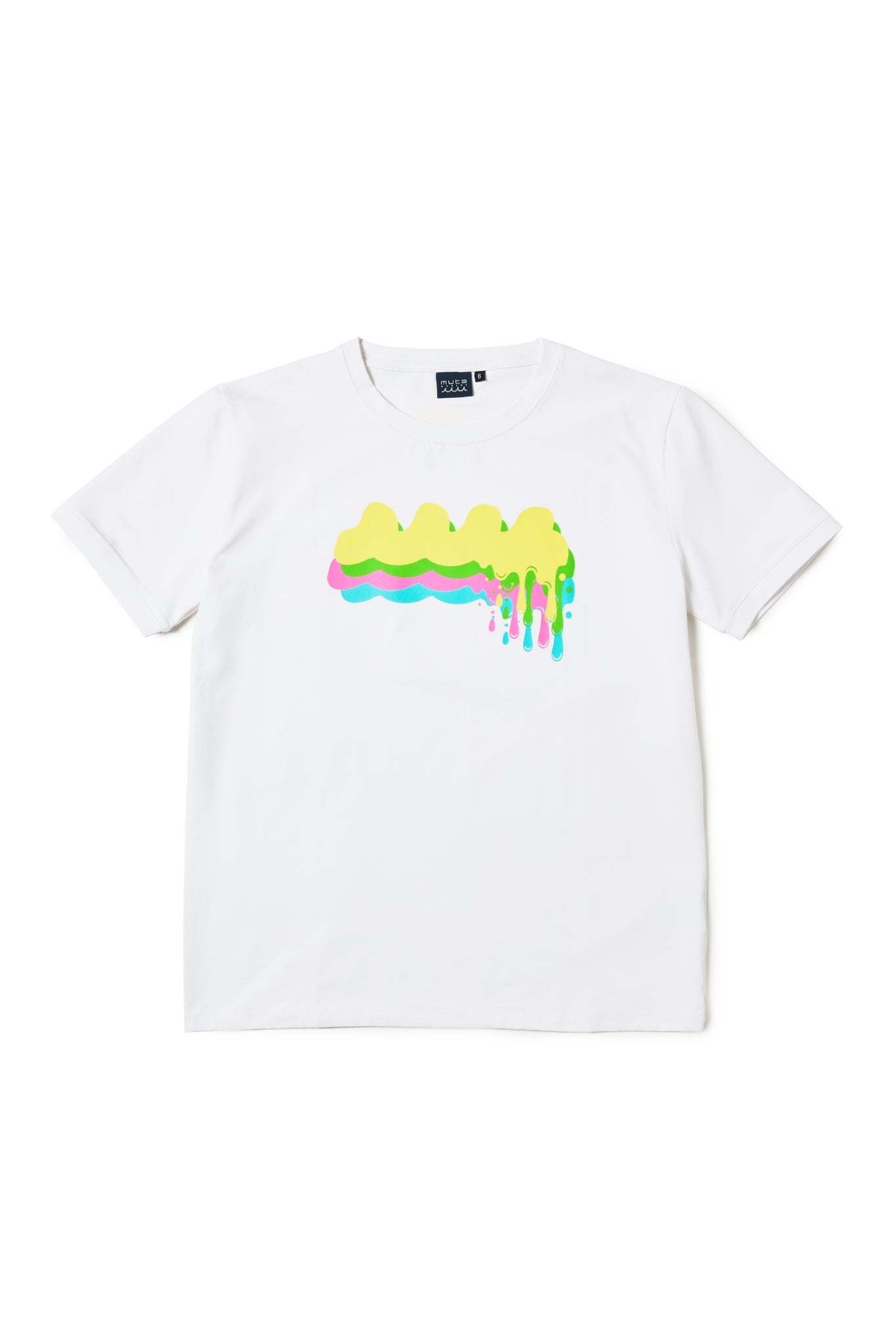 MELT WAVE Tシャツ MMAX-434461 / WHITE×RAINBOW