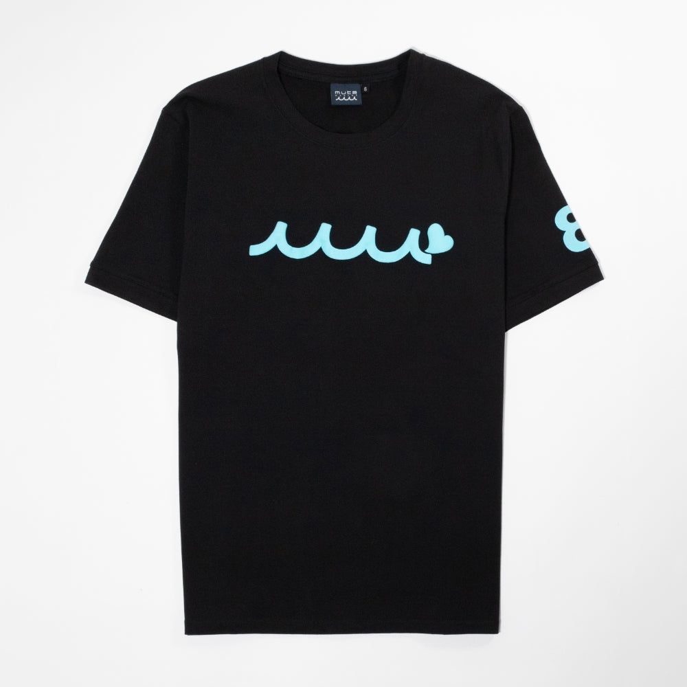 EARLY WAVE NEON Tシャツ スリムフィット MMAX-434463 ストレッチ / BLACK×BLUE