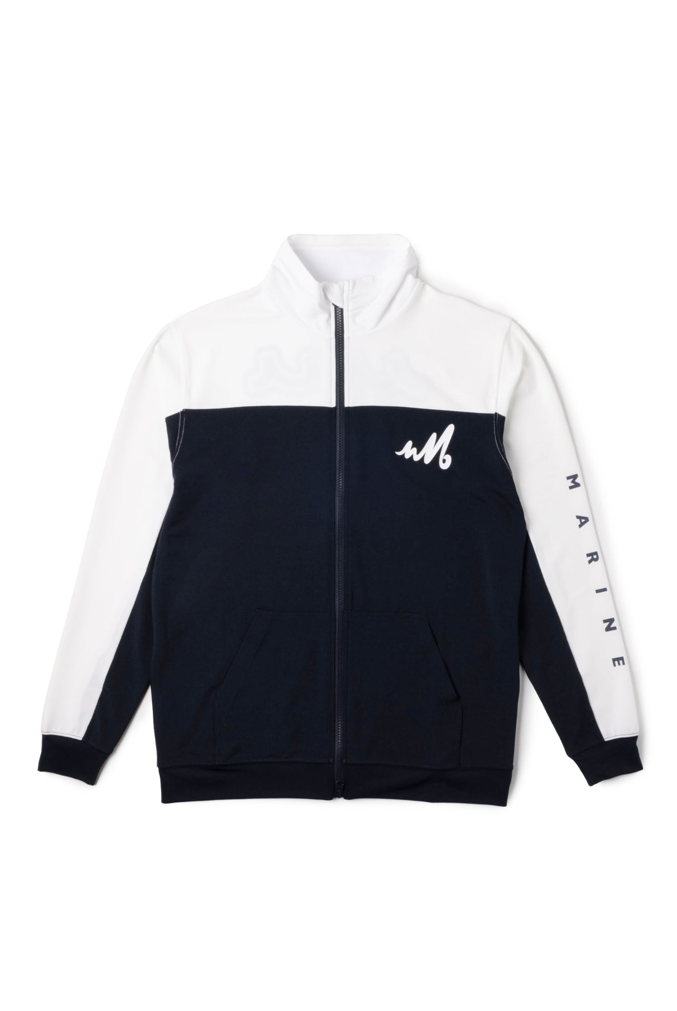 スタンド ラッシュパーカー (バイカラー) MMTK-435058 / WHITE×NAVY