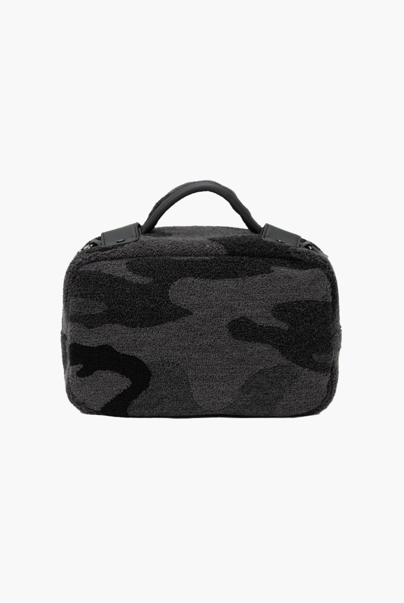 パイル ポーチバッグ MUSG-240112 パイル 内ポケット ショルダーストラップ ユニセックス / CAMO×BLACK