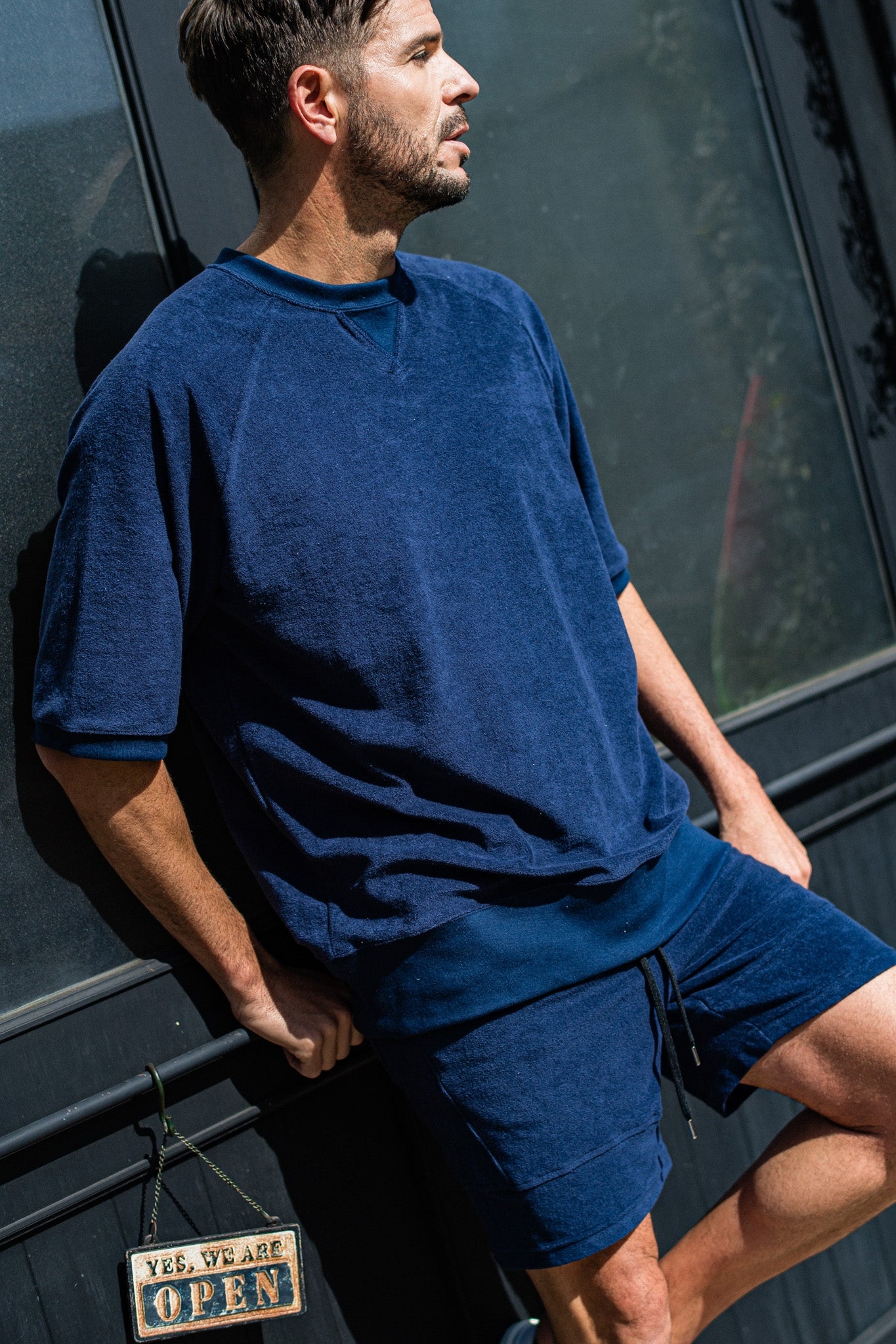 TYLER PILE SHORTS RC32-HP-003 パイル生地 ハーフパンツ / NAVY