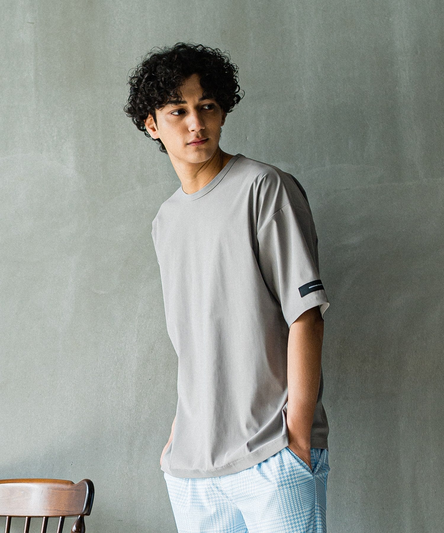 RESOUND CLOTHING リサウンド クロージング RC32-T-002 Tシャツ NYLON OVER T GREY グレー