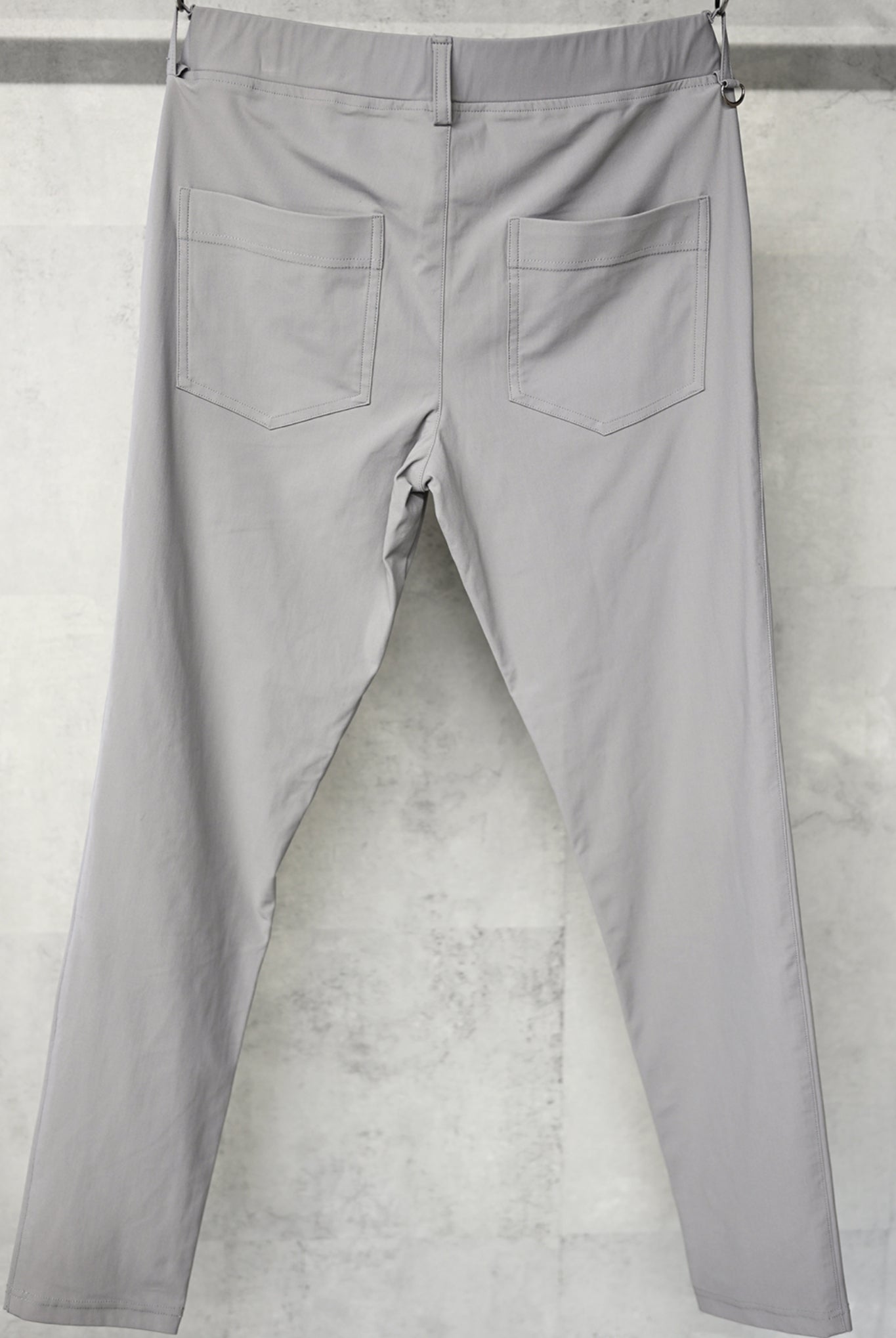 CHRIS EASY PANTS BASIC-ST-016 TIGHT TAPERD ロングパンツ 機能素材 / NYLON GREY