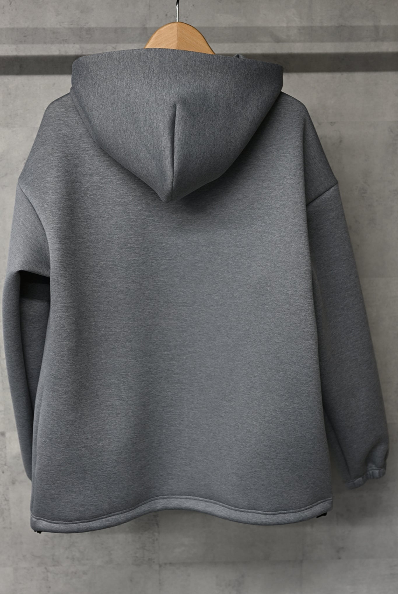 RESOUND CLOTHING リサウンド クロージング |【予約】パーカー プルオーバー 機能素材 グレー cable drop zip  hoodie RC33-C-006 / GREY