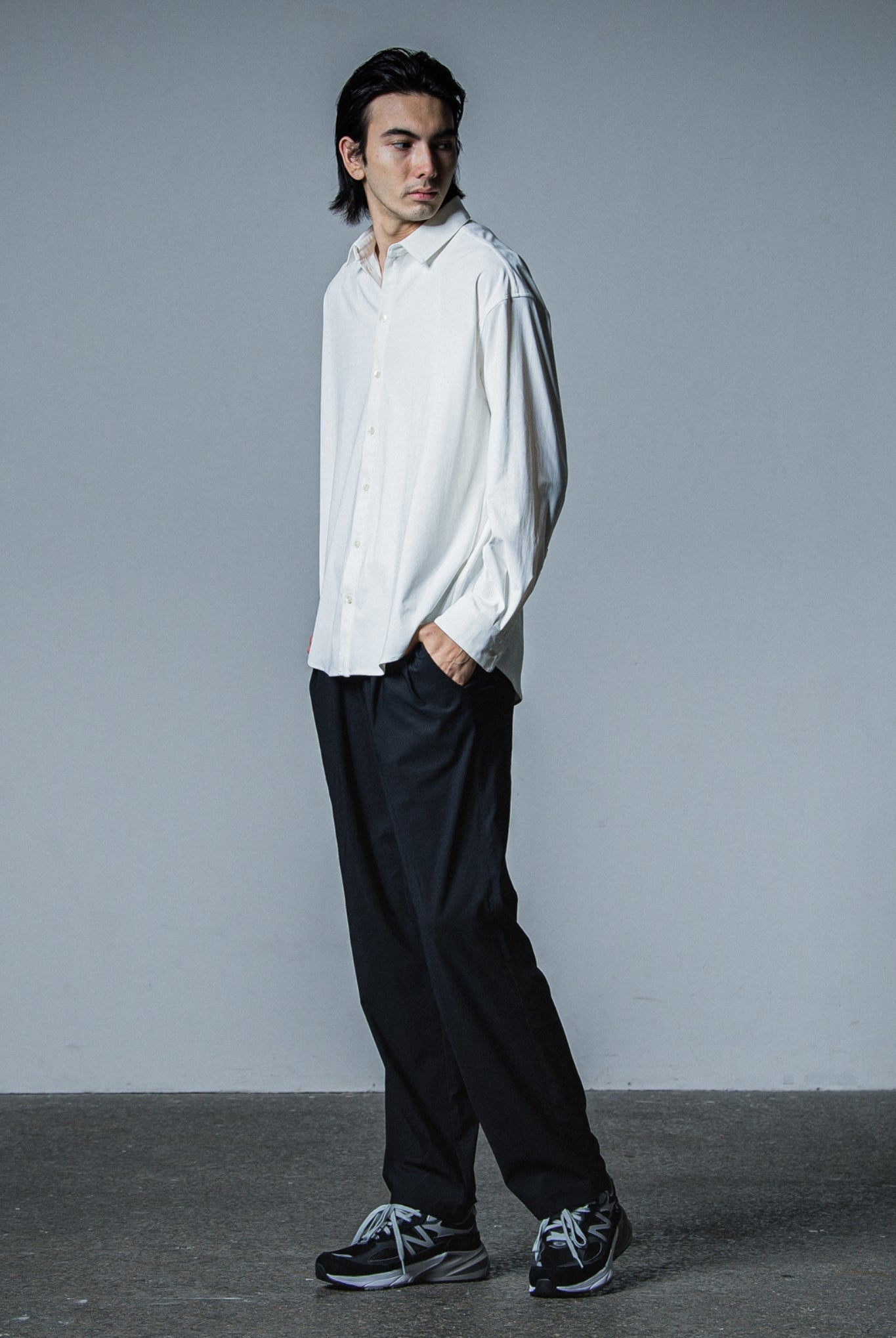 NYLON jack shirts RC33-SH-001 シャツ ストレッチ 速乾 / WHITE