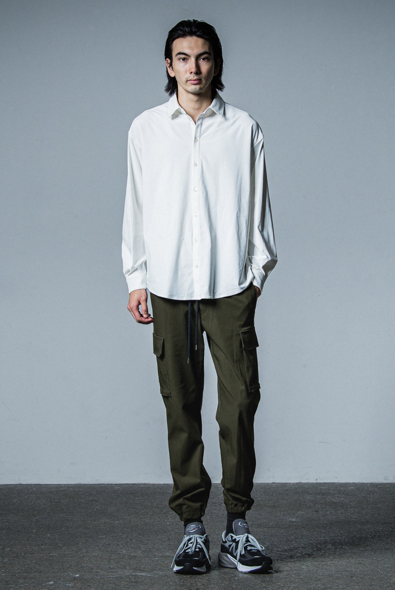 NYLON jack shirts RC33-SH-001 シャツ ストレッチ 速乾 / WHITE