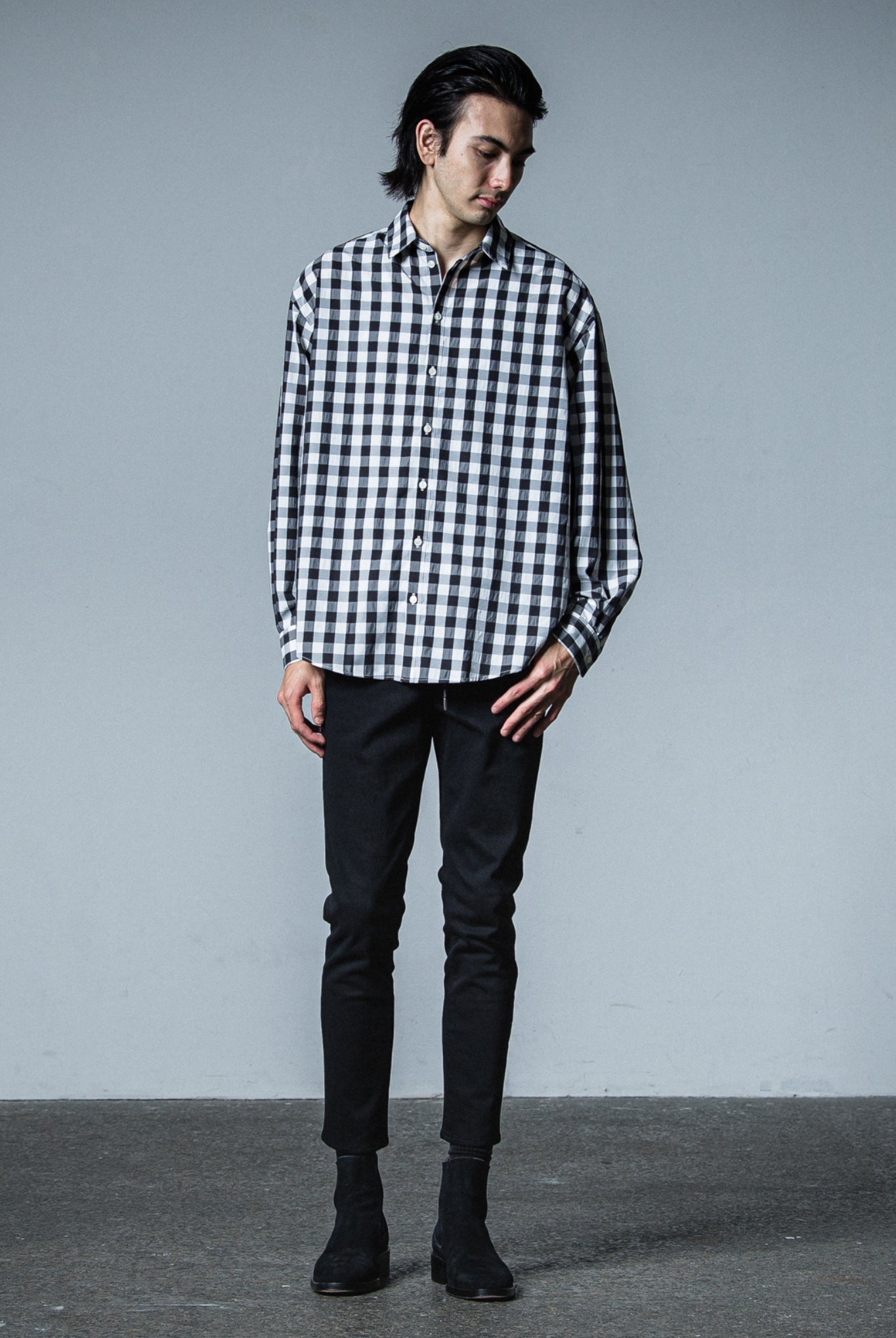 jack shirts (pattern) RC33-SH-001 シャツ チェック 速乾 / BLACK CHECK