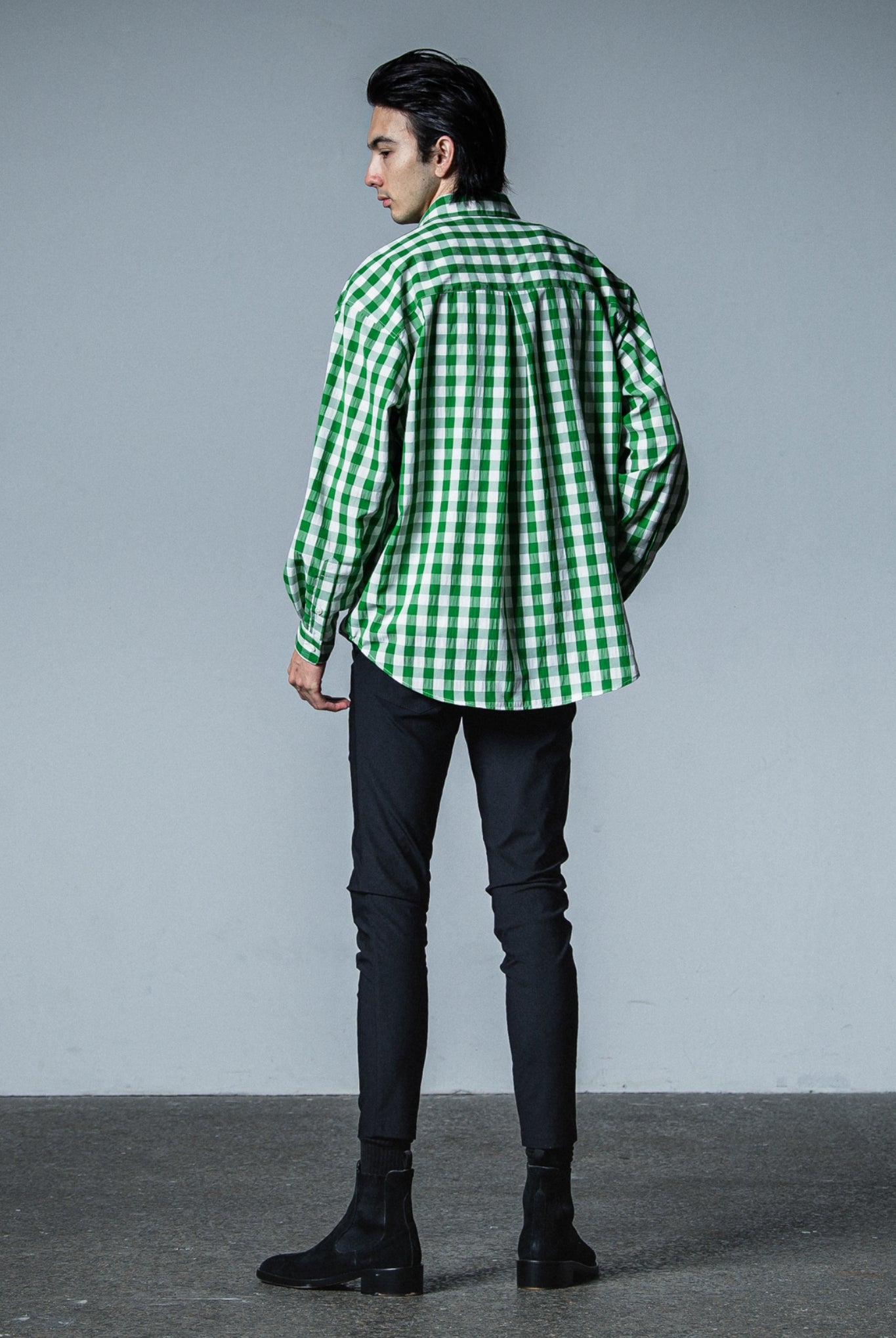 jack shirts (pattern) RC33-SH-001 シャツ チェック 速乾 / GREEN CHECK