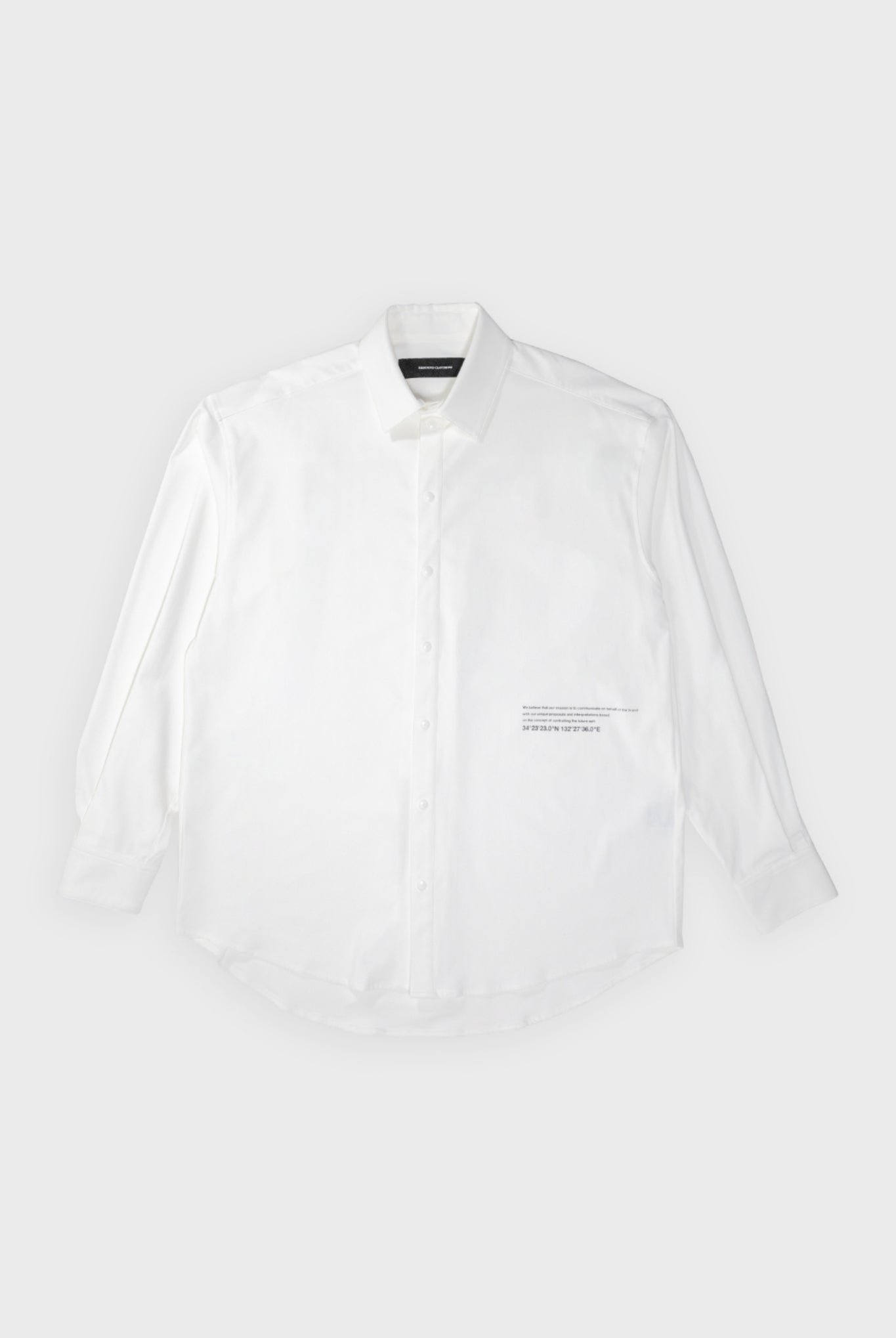 【TRANSIT SQUARE 別注】 NYLON jack shirts RC33-SH-001T シャツ ストレッチ 速乾 / WHITE