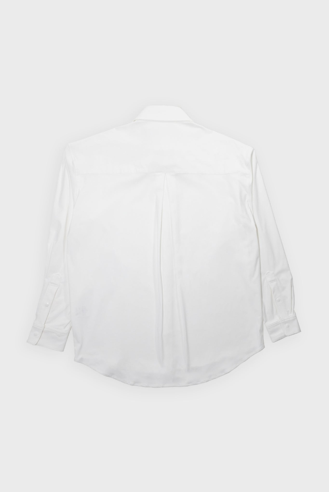 【TRANSIT SQUARE 別注】 NYLON jack shirts RC33-SH-001T シャツ ストレッチ 速乾 / WHITE