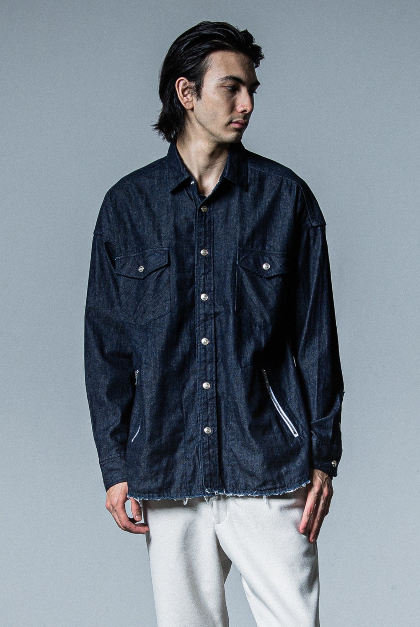 OVER DENIM shirts RC33-SH-002 デニム シャツ コットン100% / INDIGO ONE WASH