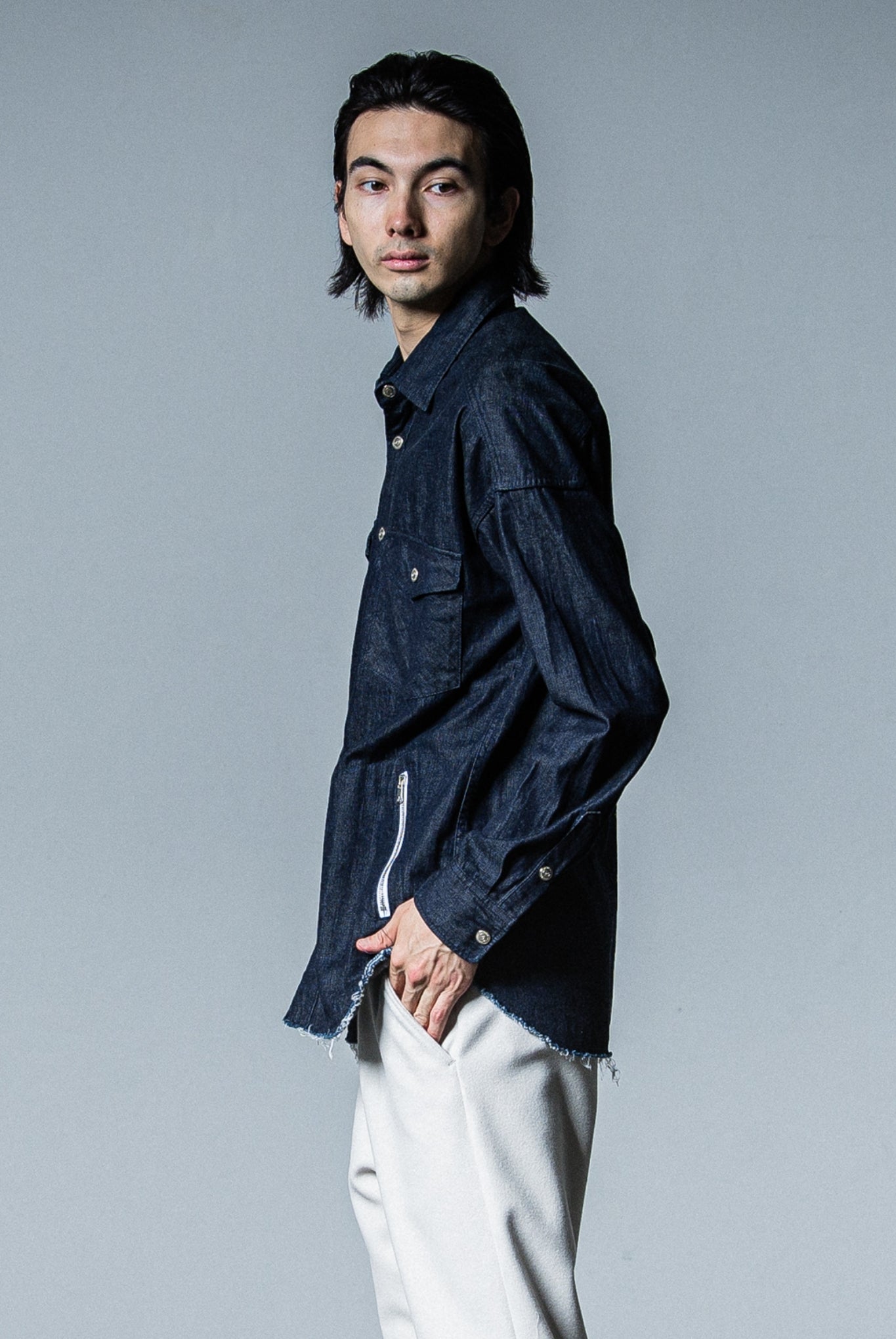 OVER DENIM shirts RC33-SH-002 デニム シャツ コットン100% / INDIGO ONE WASH