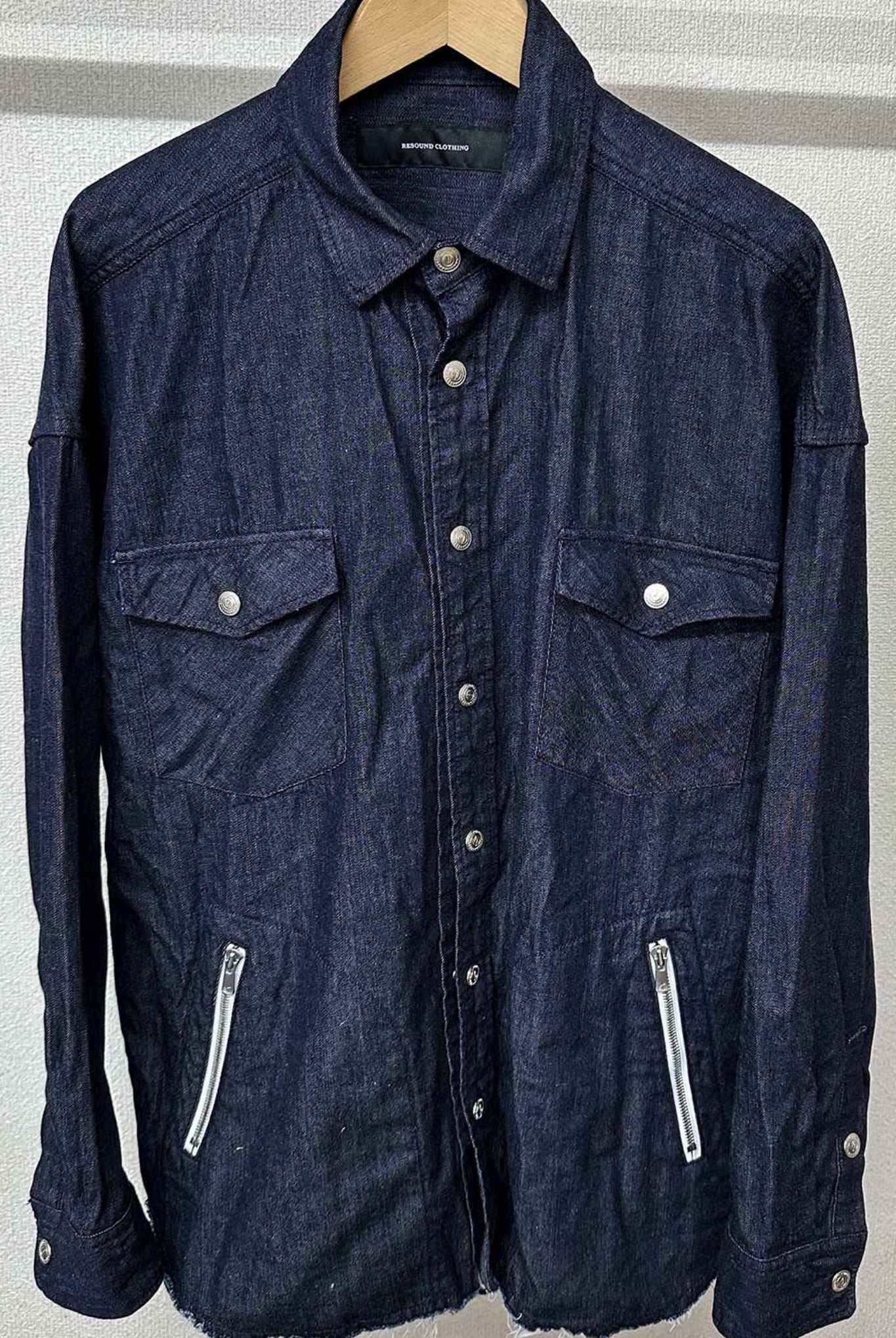 OVER DENIM shirts RC33-SH-002 デニム シャツ コットン100% / INDIGO ONE WASH