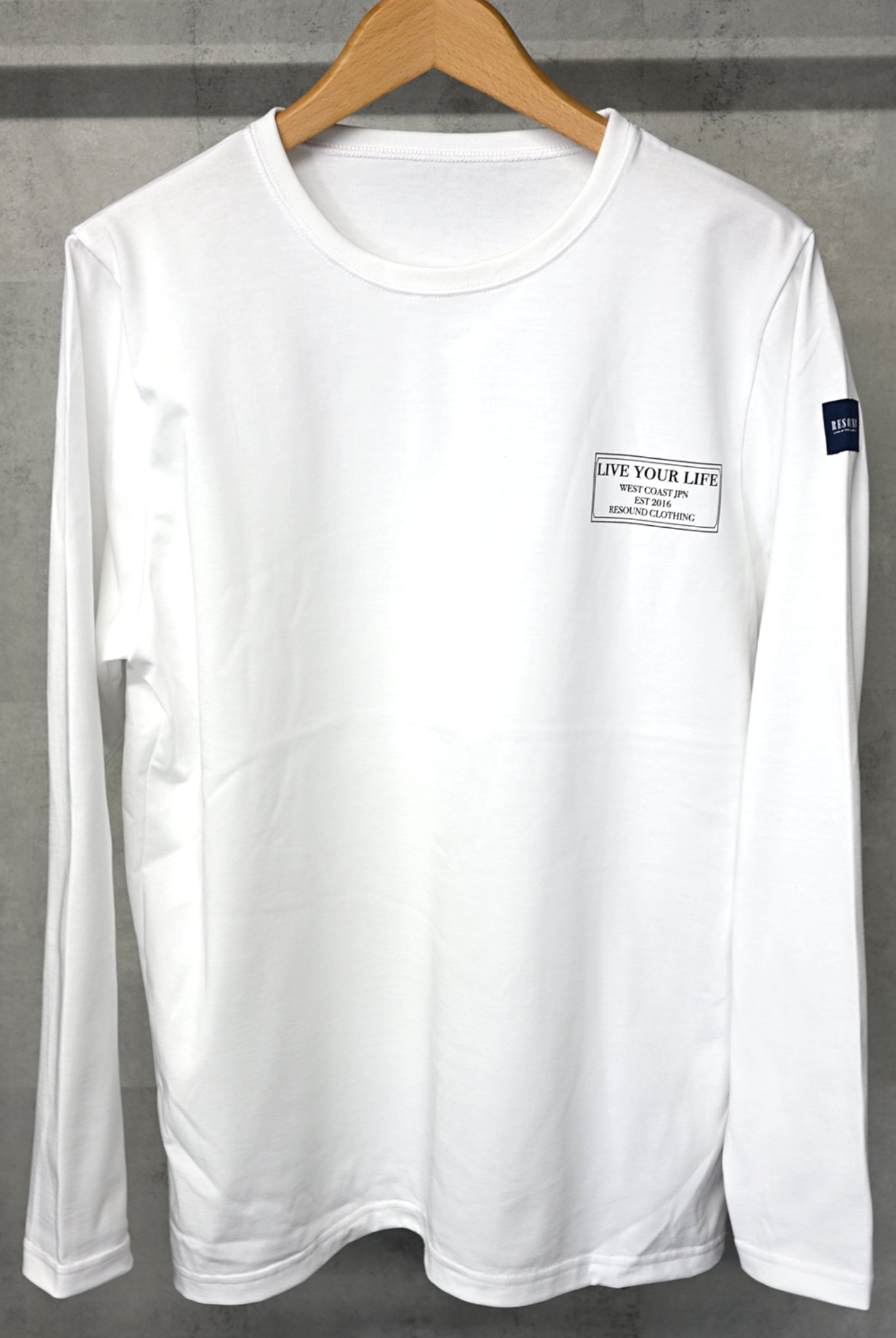 crew longsleave Tee LOOSE FIT RC33-T-002 ロンT / WHITE