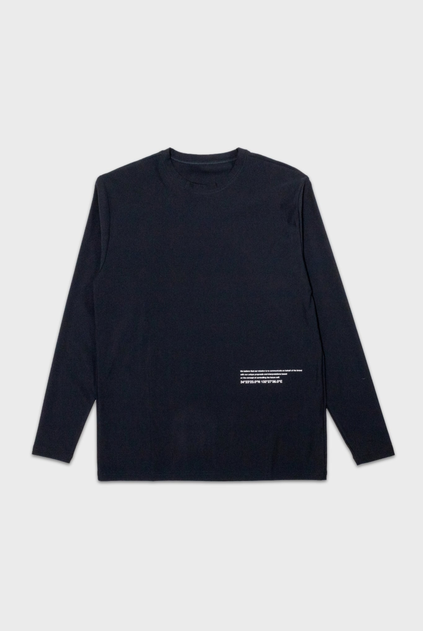 【TRANSIT SQUARE 別注】 longsleave Tee LOOSE FIT RC33-T-004T ロンT 機能素材 / BLACK