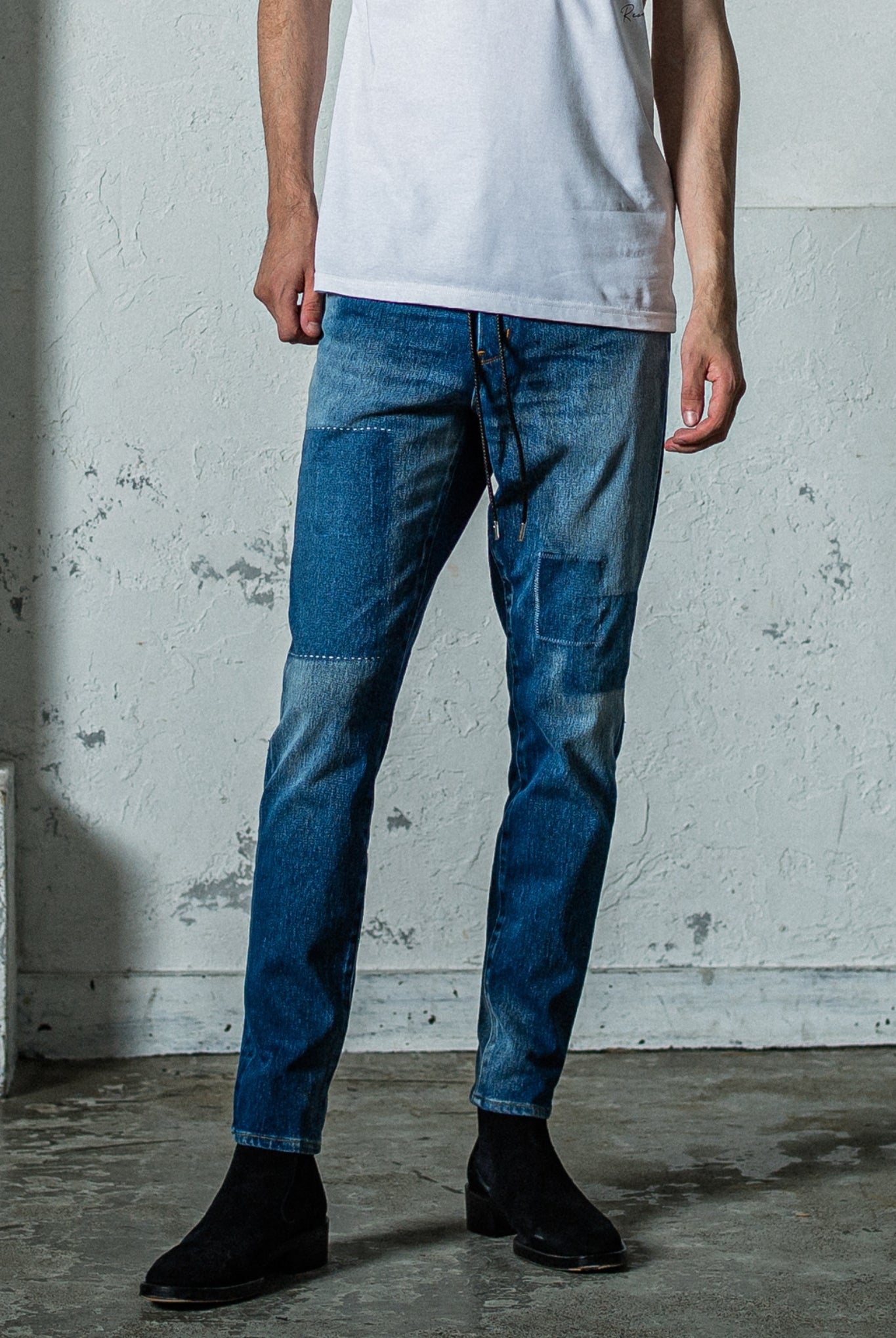 【ご予約受付中】MICK DENIM JERSEY RC35-ST-020 ジャージーンズ 定番 ストレッチ ゴムウエスト / INDREAMKE [全2色]