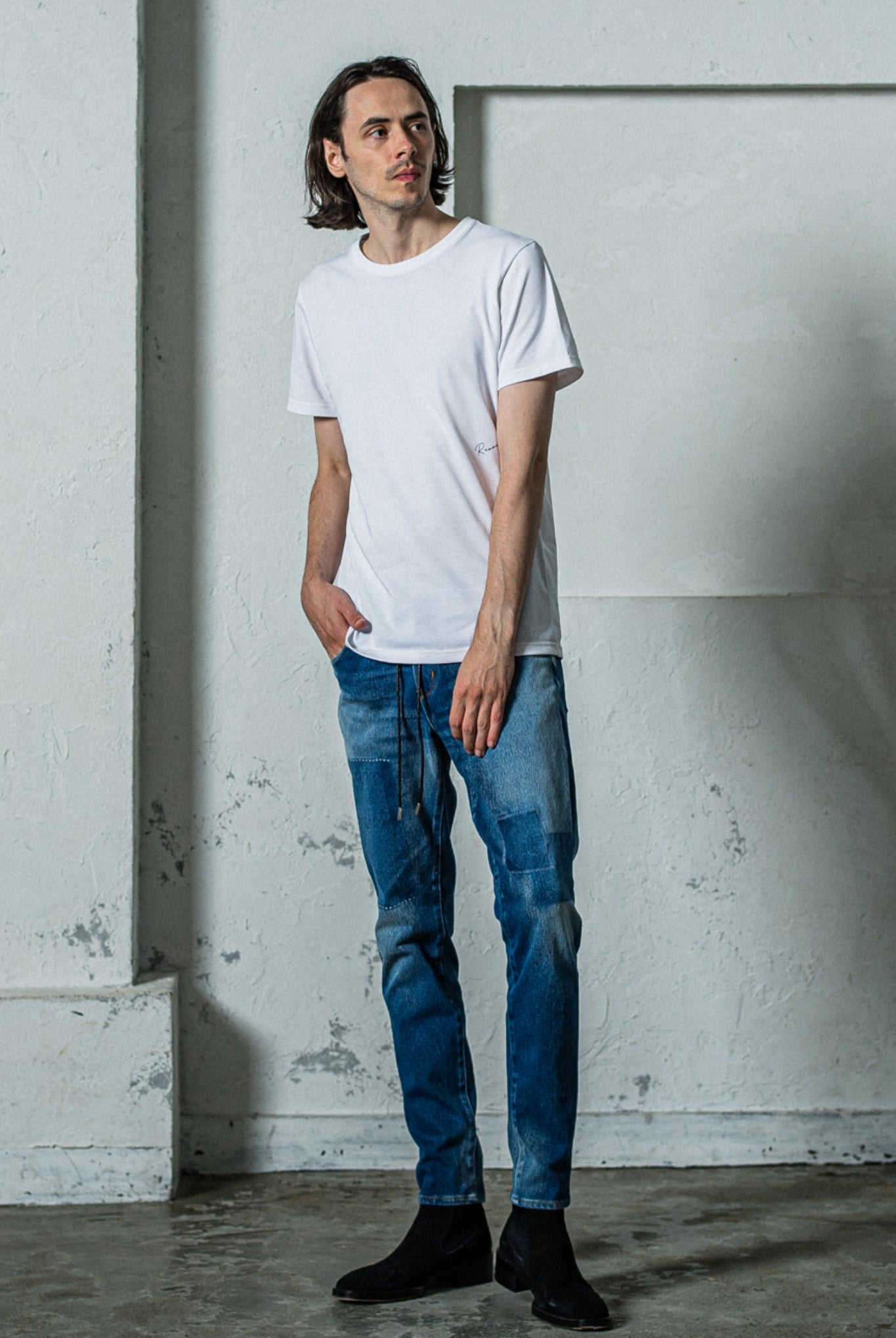 【ご予約受付中】MICK DENIM JERSEY RC35-ST-020 ジャージーンズ 定番 ストレッチ ゴムウエスト / INDREAMKE [全2色]