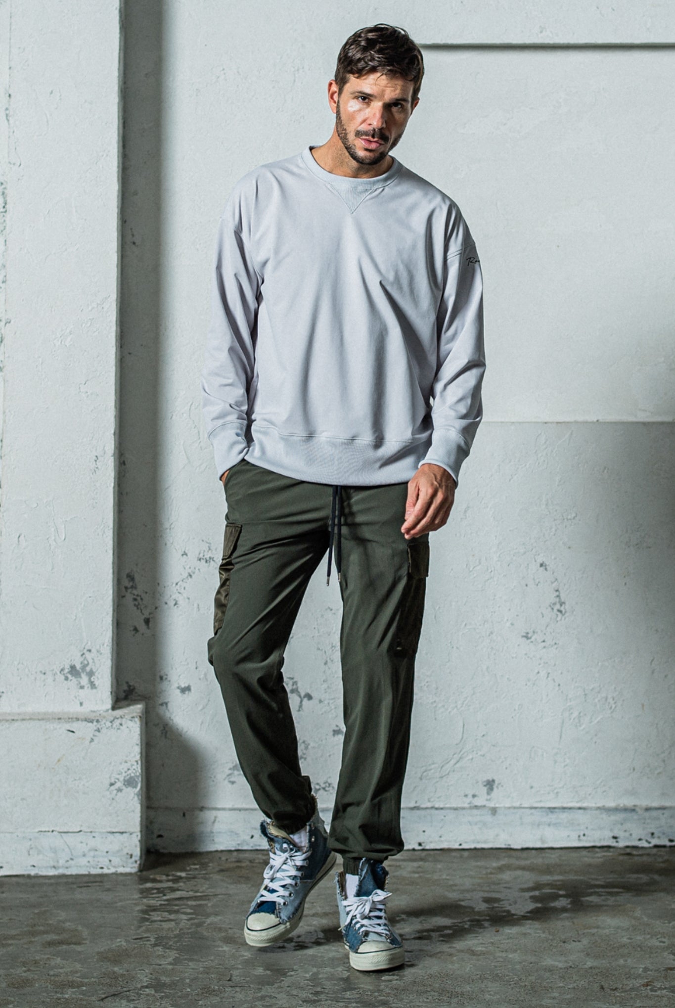 NY PT CARGO PANTS RC35-ST-035 イージーカーゴパンツ 軽量ナイロン 接触冷感 UVカット ストレッチ / KHAKI [全3色]