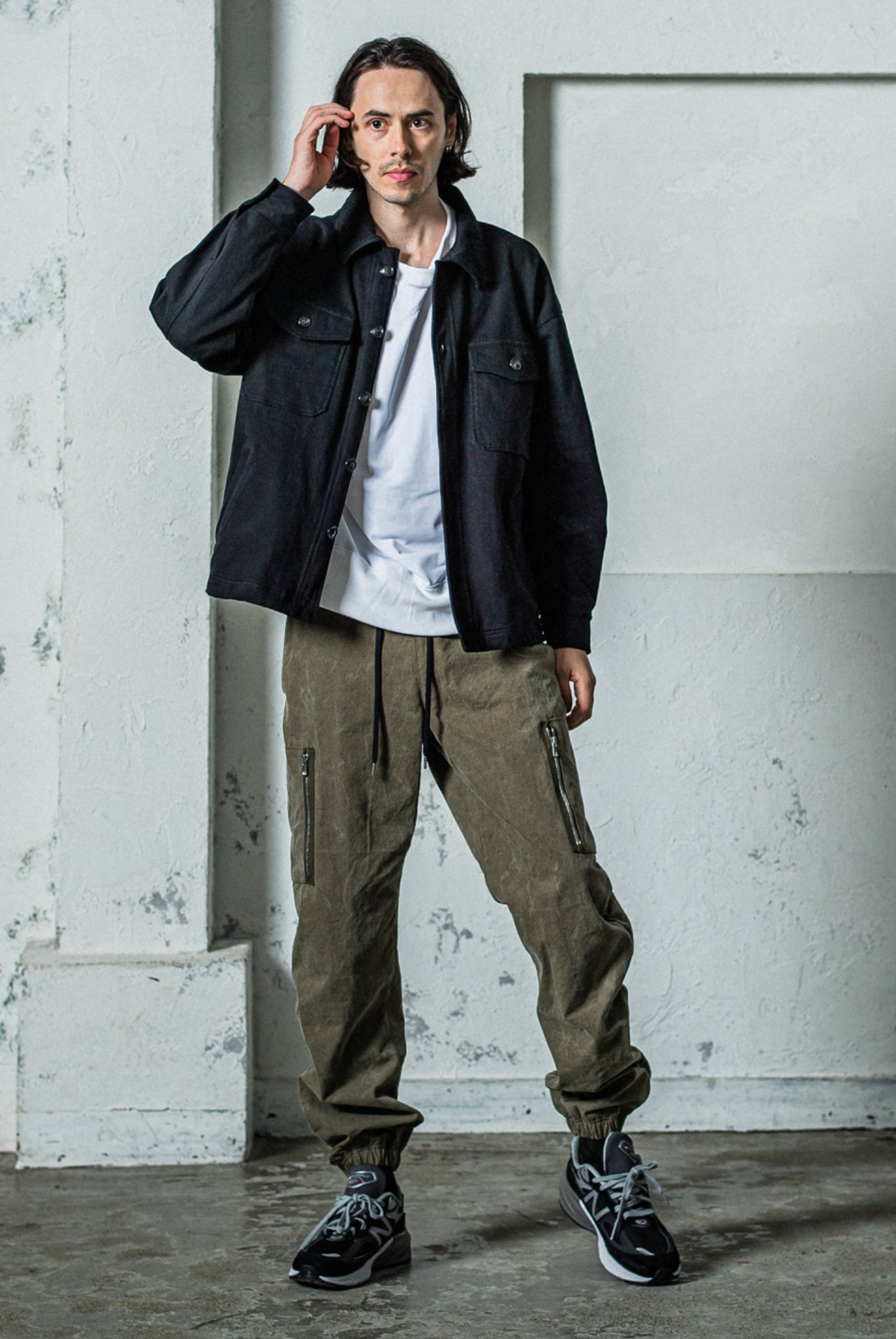 【ご予約受付中】DAVID CARGO PANTS RC35-ST-040 カーゴパンツ 経年変化 立体デザイン 美シルエット / VKHAKI [全2色]