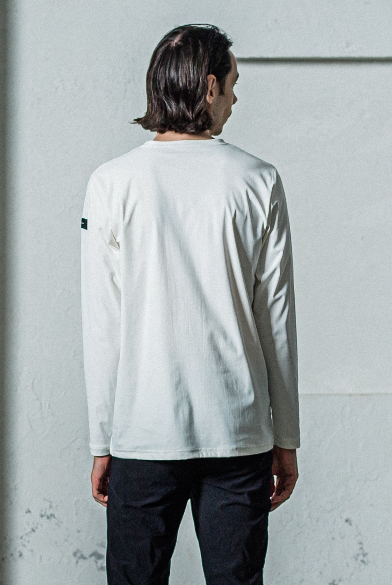 【ご予約受付中】nylon longsleave Tee RC35-T-010 ロンT 速乾性 ストレッチ しなやかな手触り / WHITE [全2色]