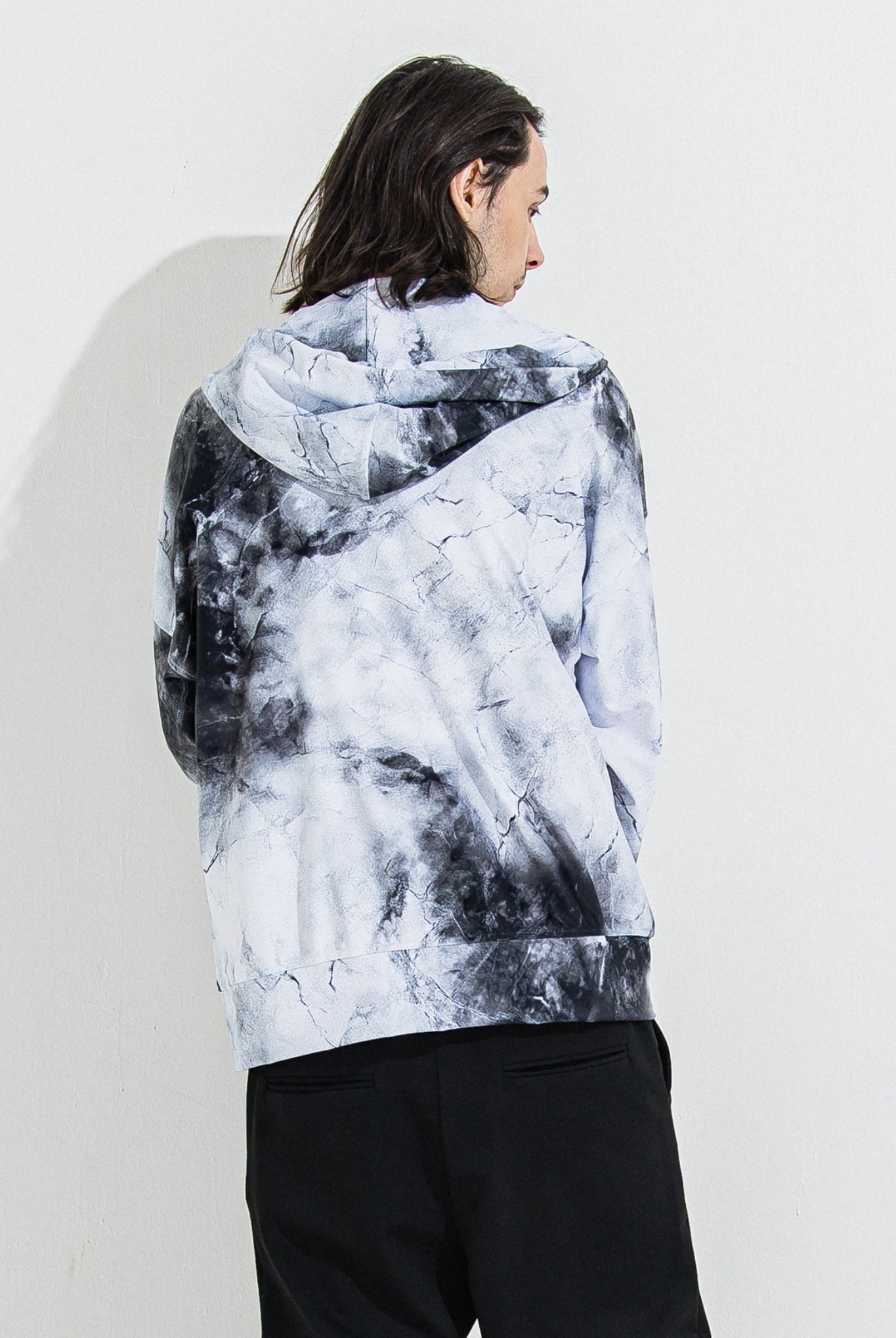 【ご予約受付中】RUSH OVER ZIPUP HOODIE RC36-C-001 パーカー ジップアップ ラッシュガード セットアップ / marble WHITE