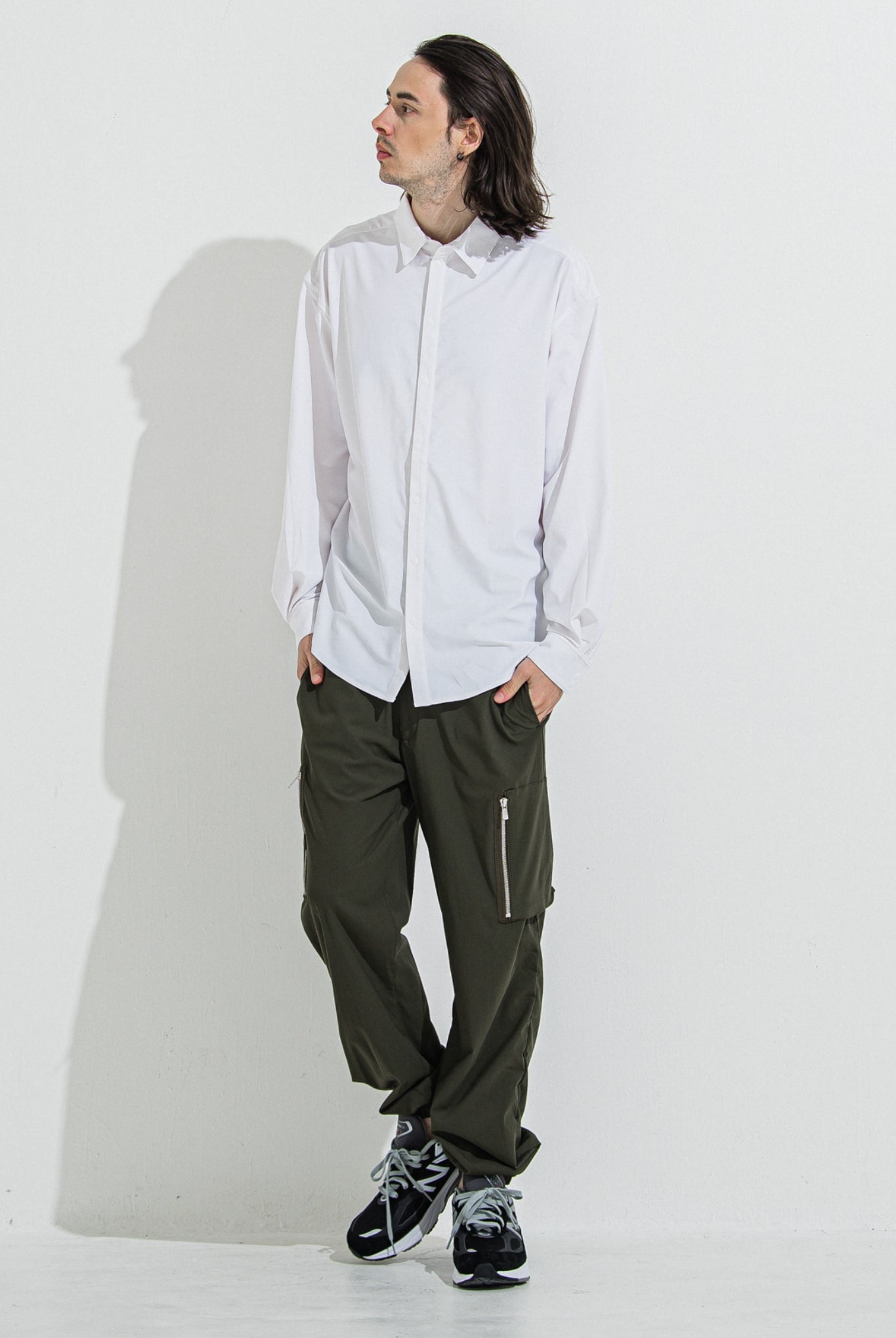 【ご予約受付中】DAVID NYLON CARGO PANTS RC36-ST-040 カーゴパンツ イージーパンツ 速乾性 ストレッチ / KHAKI