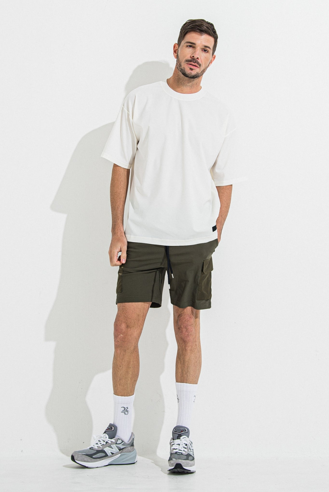 【ご予約受付中】OX JERSEY OVER TEE RC36-T-005 Tシャツ オーバーサイズ ストレッチ / WHITE