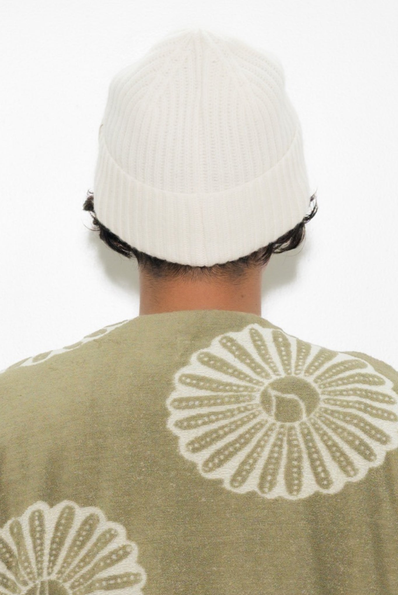 WOOL CASHMERE CAP MSEA24A0286-U ニットキャップ ビーニー カシミア ユニセックス / IVORY