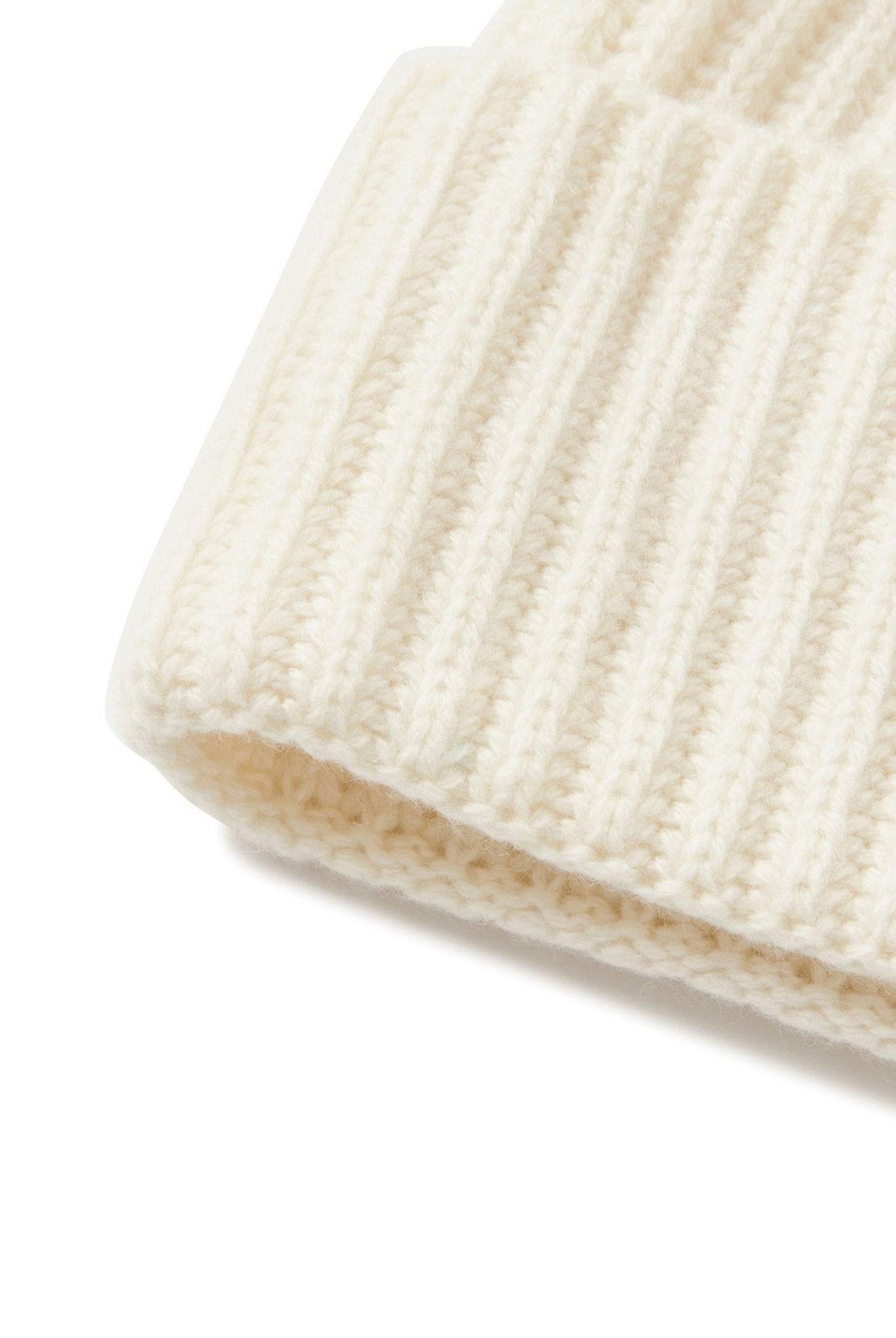 WOOL CASHMERE CAP MSEA24A0286-U ニットキャップ ビーニー カシミア ユニセックス / IVORY