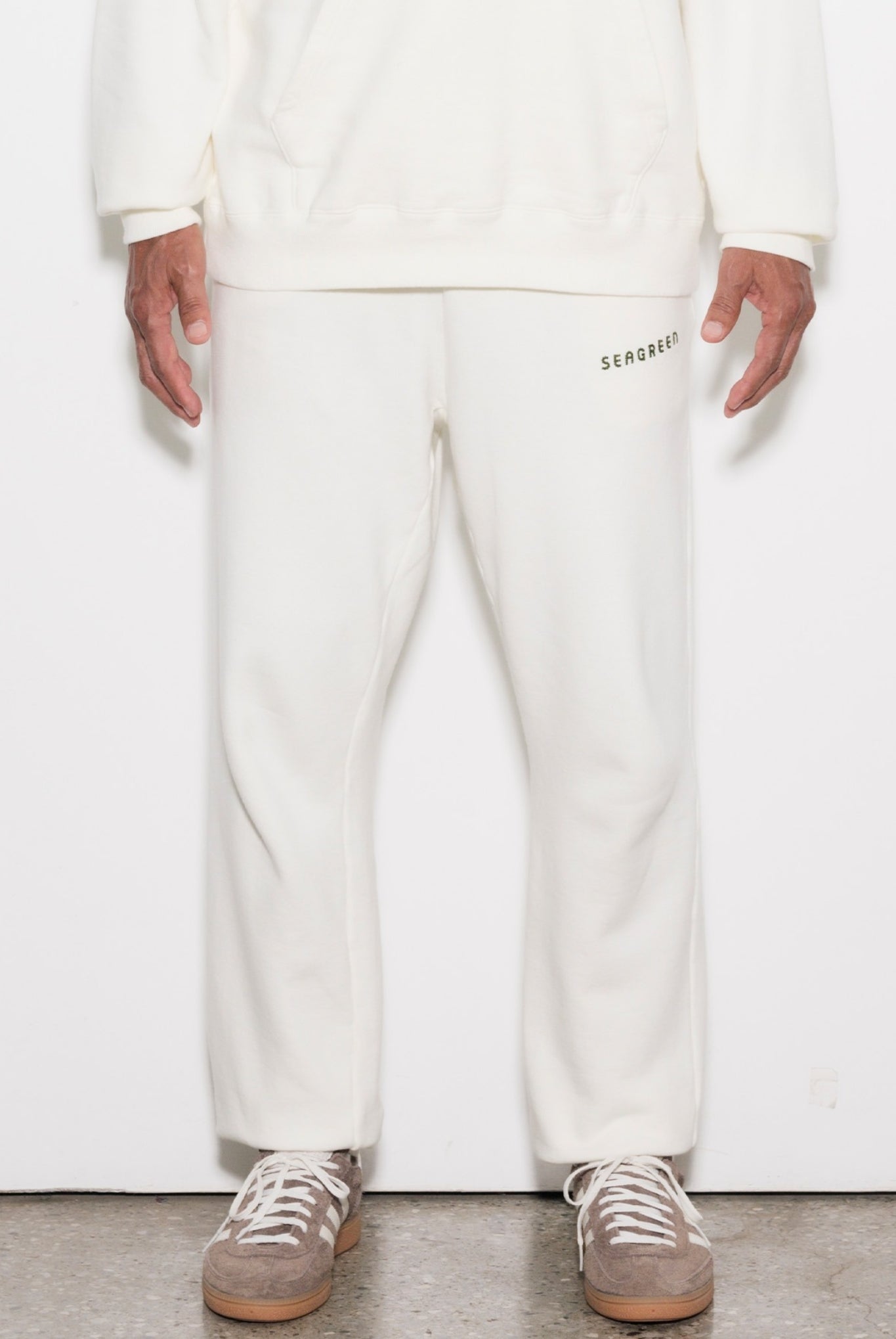 REGULAR FIT TRACK PANTS MSEA24A5132-S スウェットパンツ オーガニックコットン 100% 裏毛 オールシーズン セットアップ 日本製 / IVORY