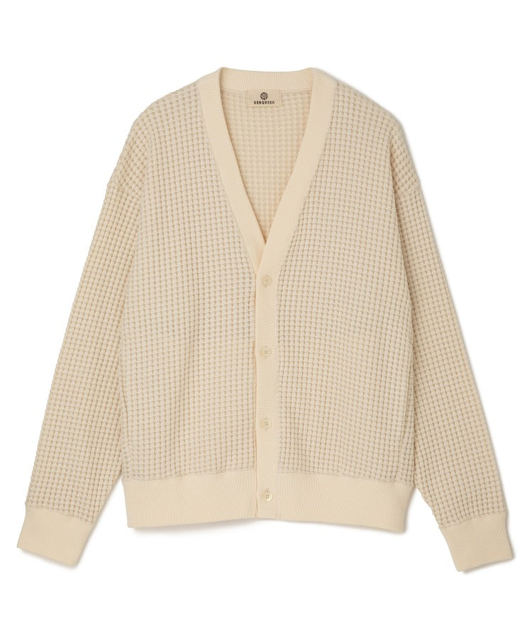 BIG WAFFLE CARDIGAN MSEA24S8282-M カーディガン / CREAM